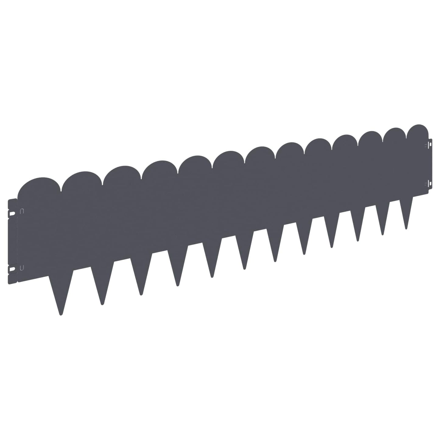 Gjerdekant 30 pcs 103 x 25 cm Stål Antrasitt