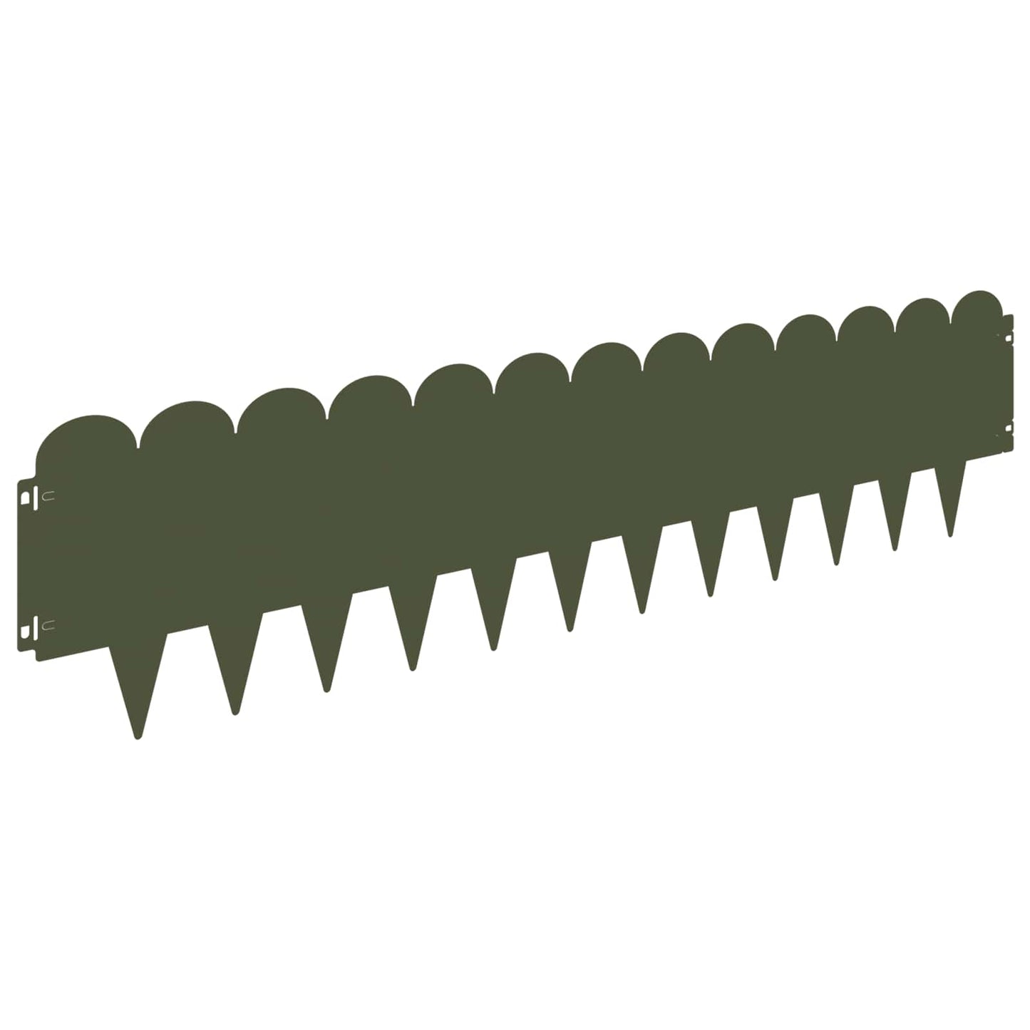 Gjerdekant 20 pcs 103 x 25 cm Stål Olivengrønn
