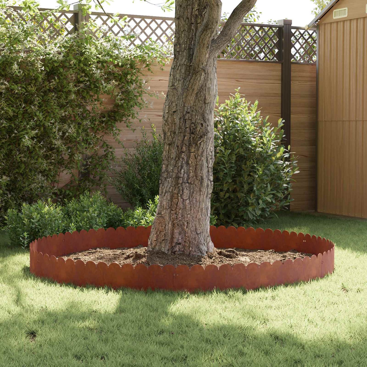 Gjerdekant 10 pcs 103 x 25 cm Stål Rusten