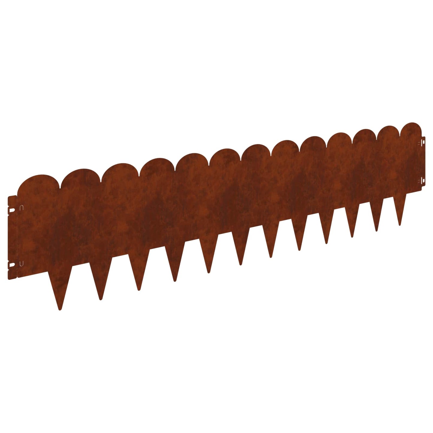Gjerdekant 10 pcs 103 x 25 cm Stål Rusten