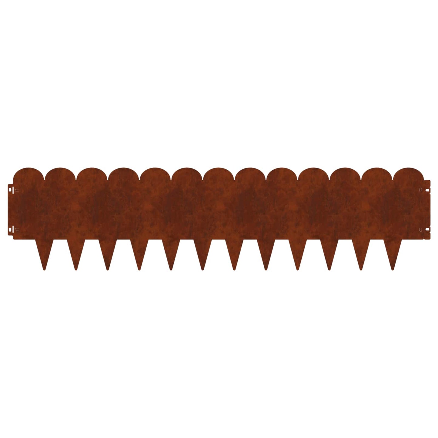 Gjerdekant 30 pcs 103 x 25 cm Stål Rusten