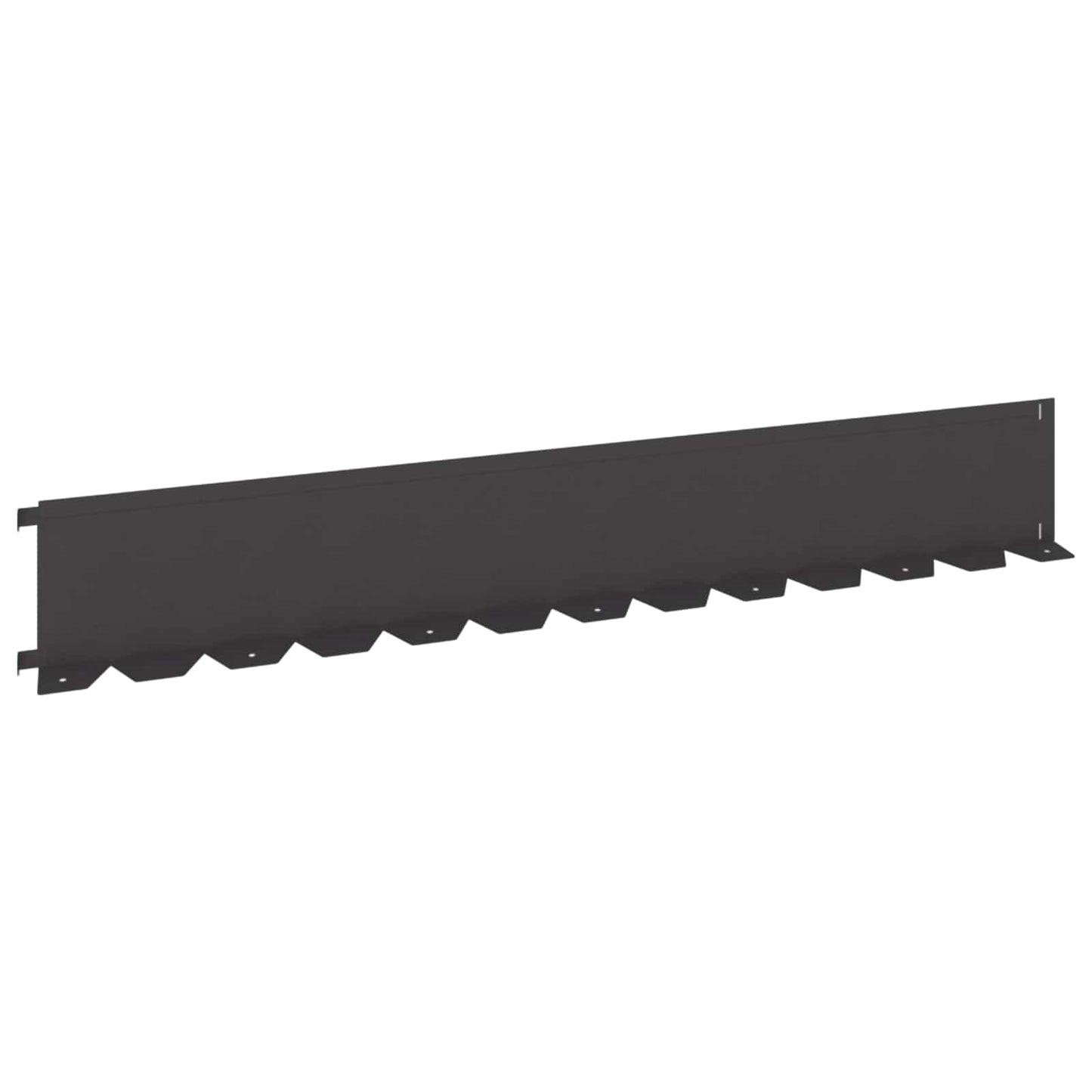 Gjerdekant 10 pcs 102 x 15 x 4 cm Stål Svart
