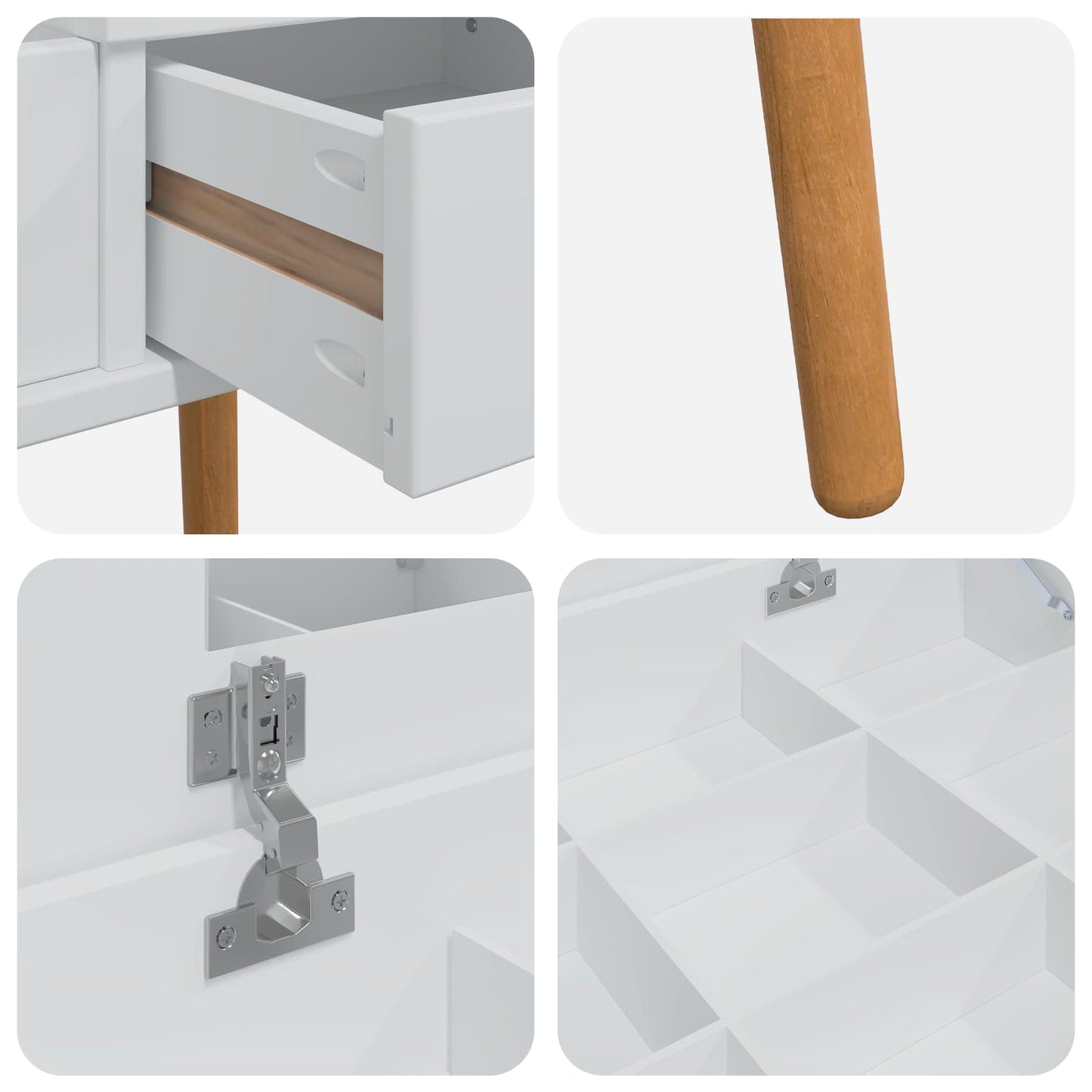 Sminkebord FAUSKE Hvit 100 x 50 x 78 cm