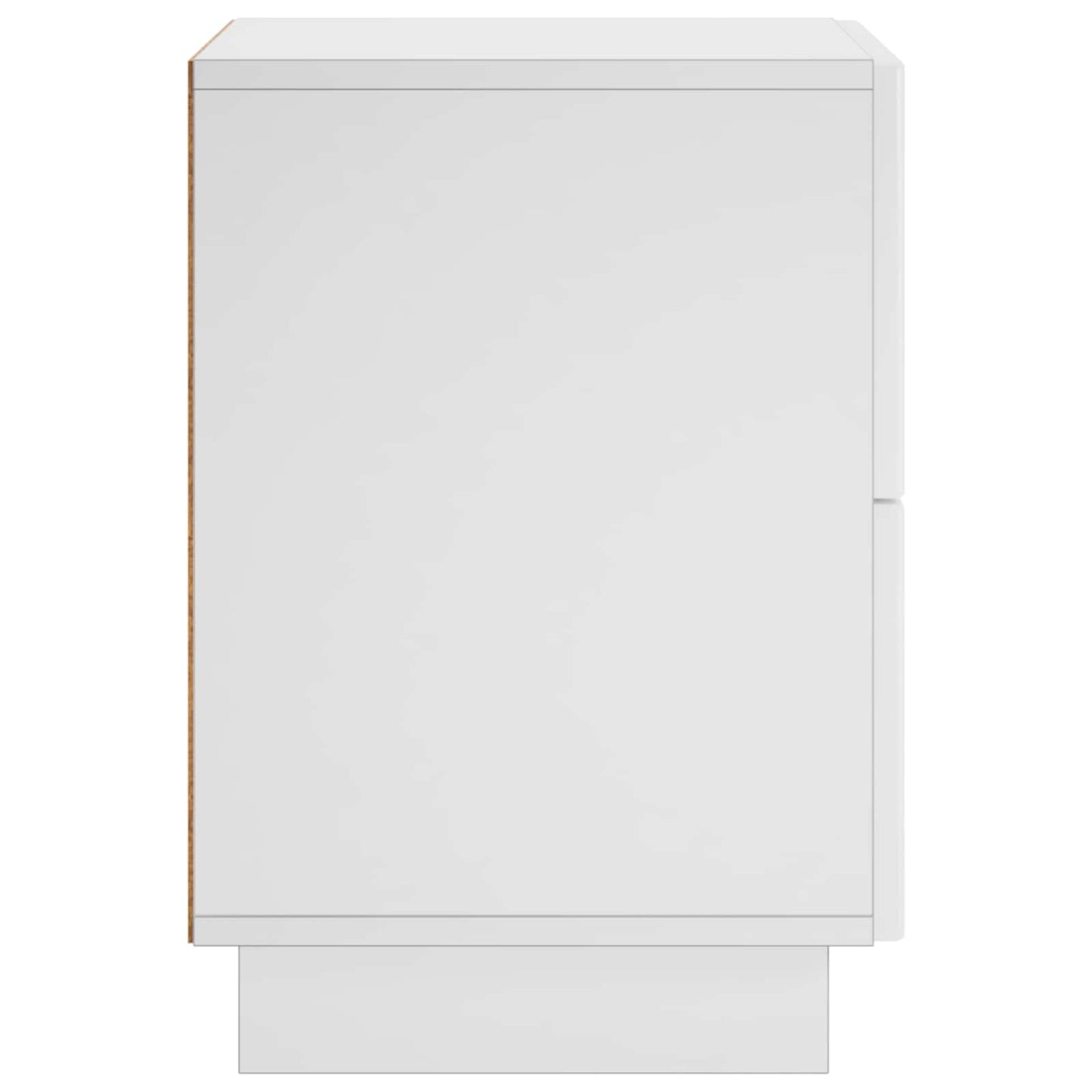 Nattbordskap 2 stk. Hvit 33,5 x 34,5 x 50 cm Konstruert tre