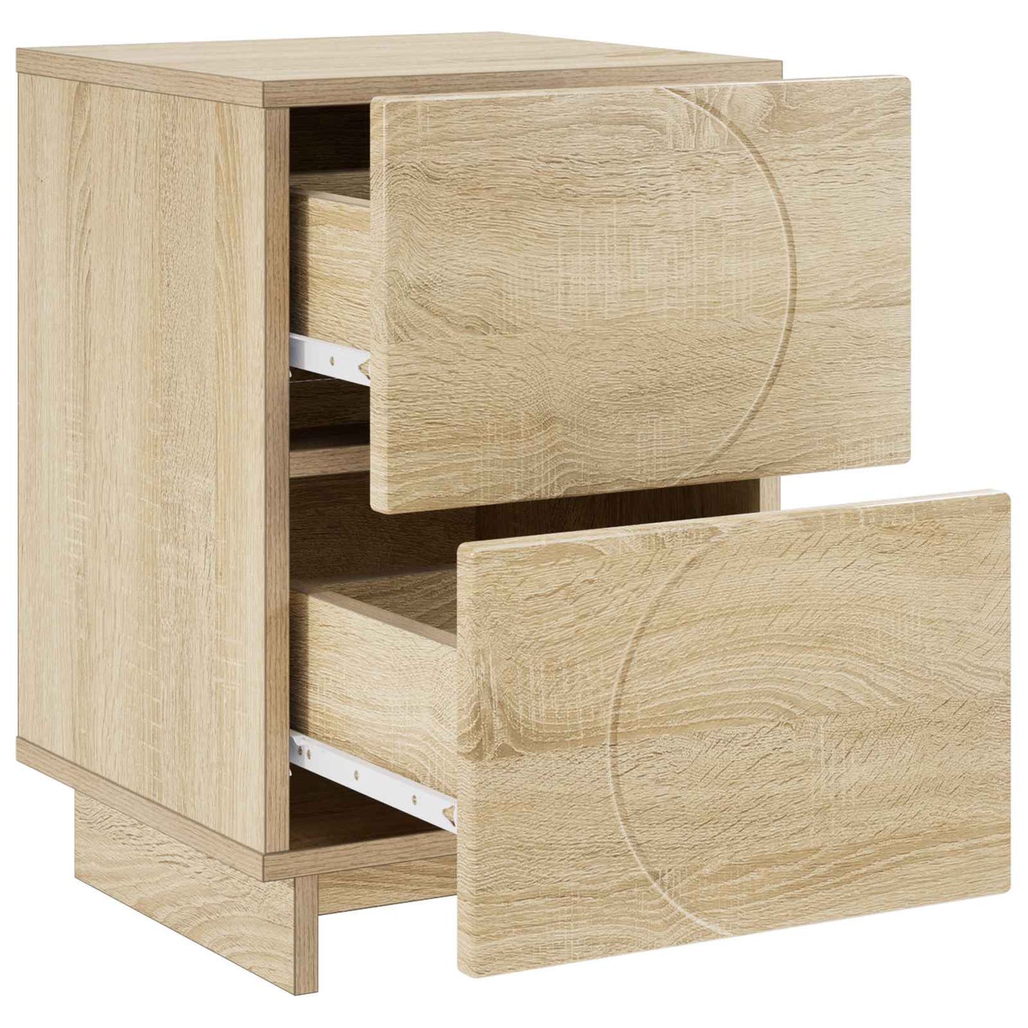 Nattbordskap 2 stk. Sonoma eik 33,5 x 34,5 x 50 cm