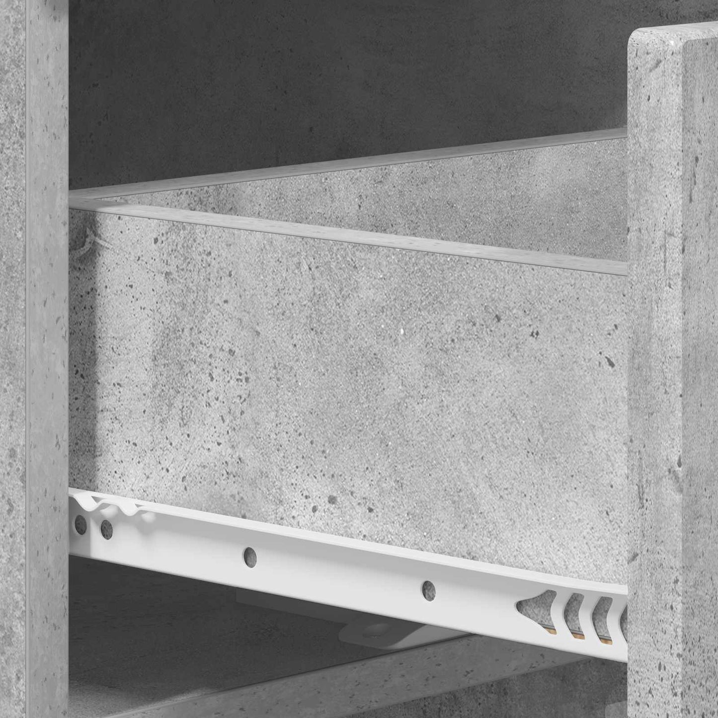 Nattbordskap Betonggrå 33,5 x 34,5 x 50 cm Konstruert tre