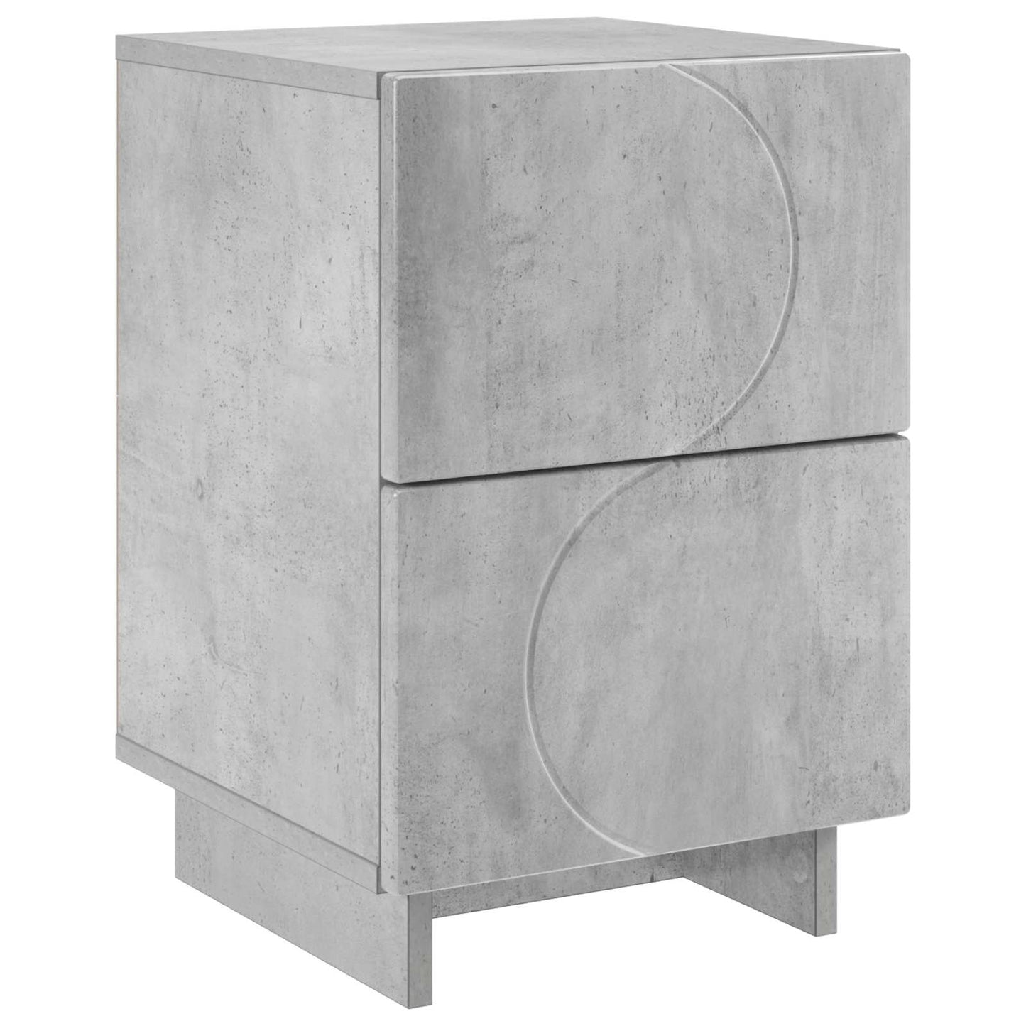 Nattbordskap Betonggrå 33,5 x 34,5 x 50 cm Konstruert tre