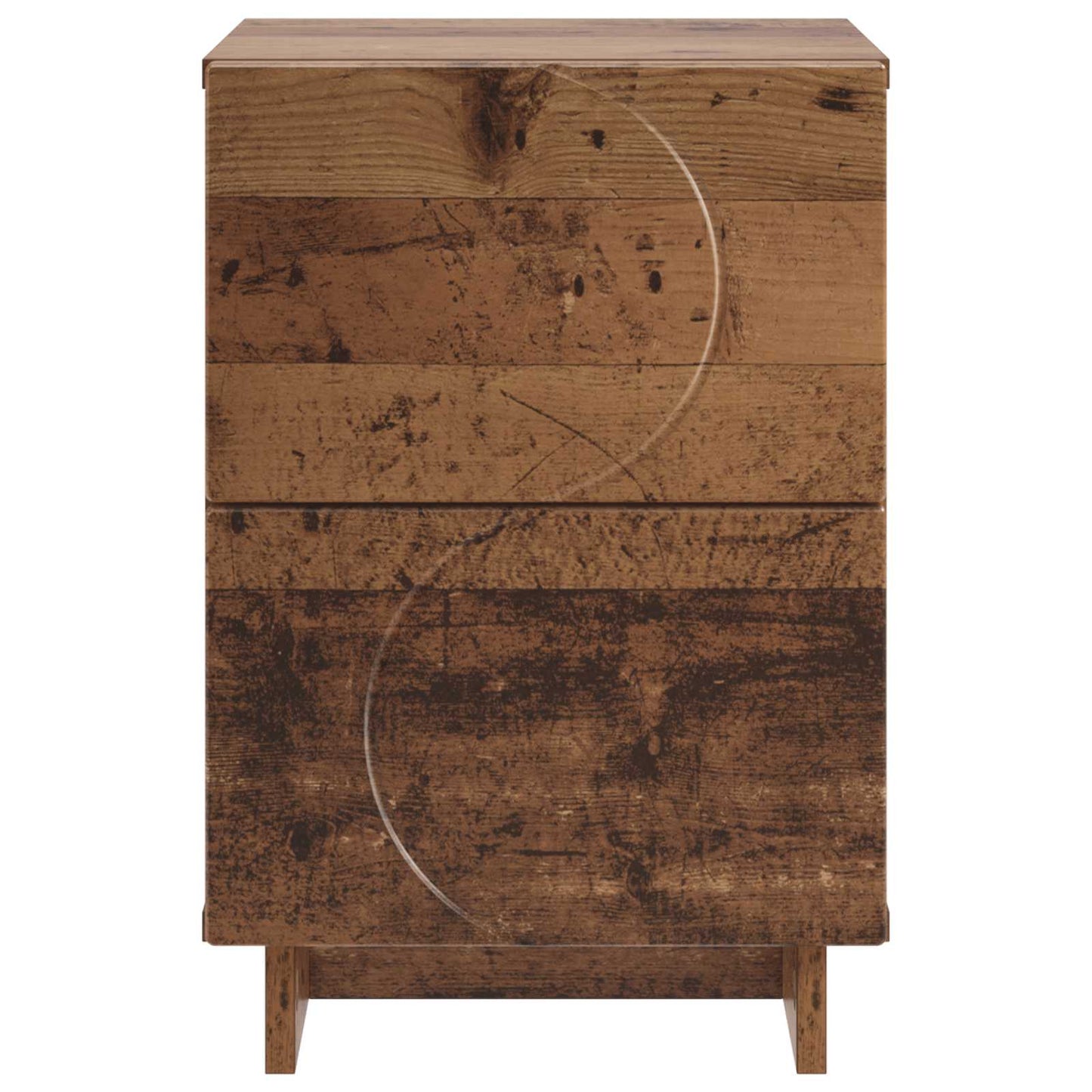 Nattbordskap 2 stk. Eiketre 33,5 x 34,5 x 50 cm Konstruert tre