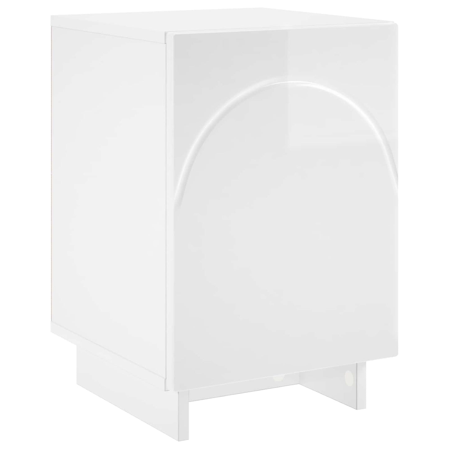 Nattbordskap Høgglans hvit 33,5 x 34,5 x 50 cm Konstruert tre