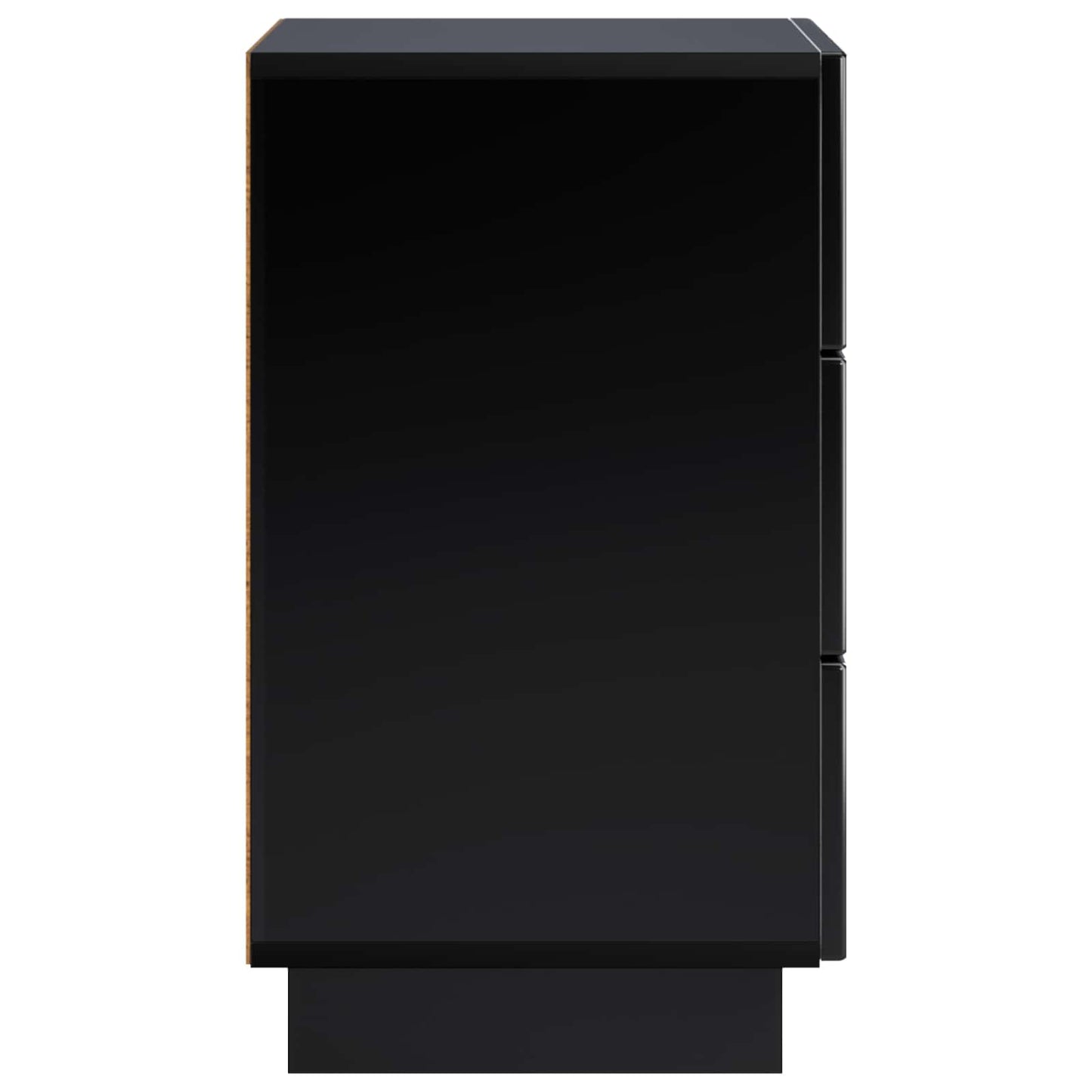 Nattbordskap Svart 33,5 x 34,5 x 60 cm Konstruert tre