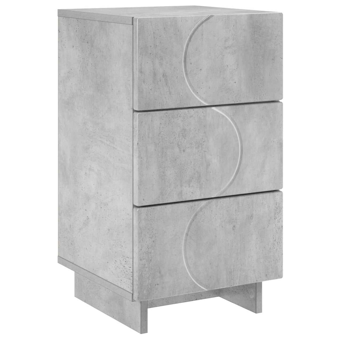 Nattbordskap Betonggrå 33,5 x 34,5 x 60 cm Konstruert tre