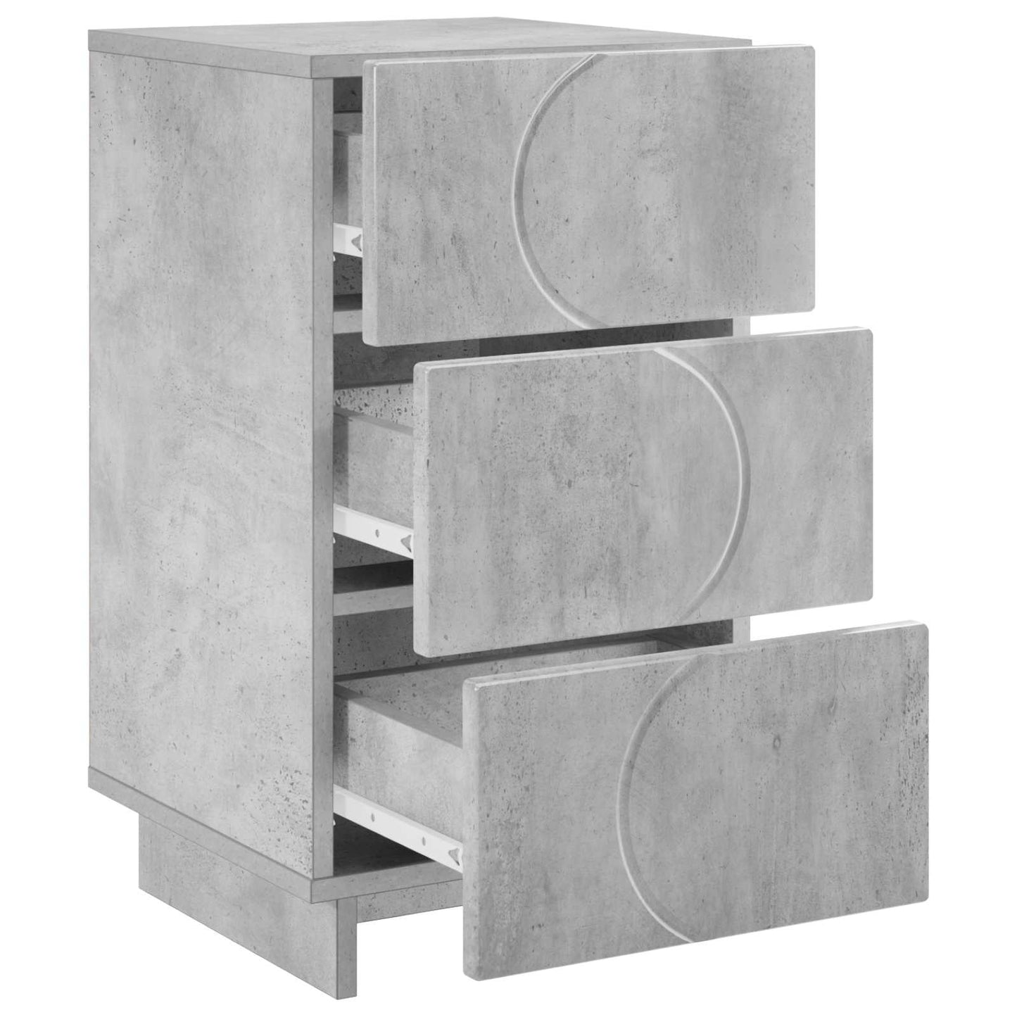 Nattbordskap Betonggrå 33,5 x 34,5 x 60 cm Konstruert tre