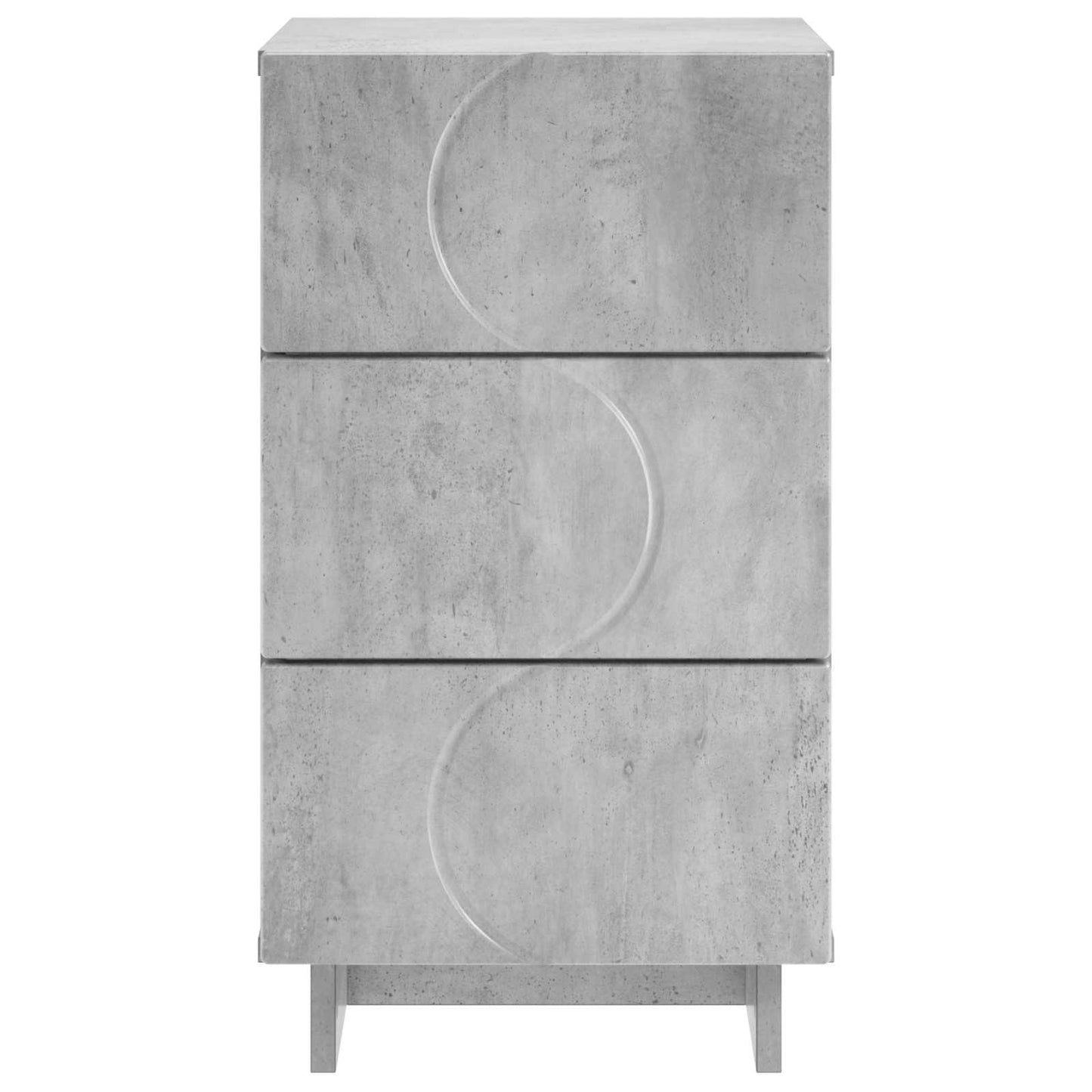 Nattbordskap Betonggrå 33,5 x 34,5 x 60 cm Konstruert tre