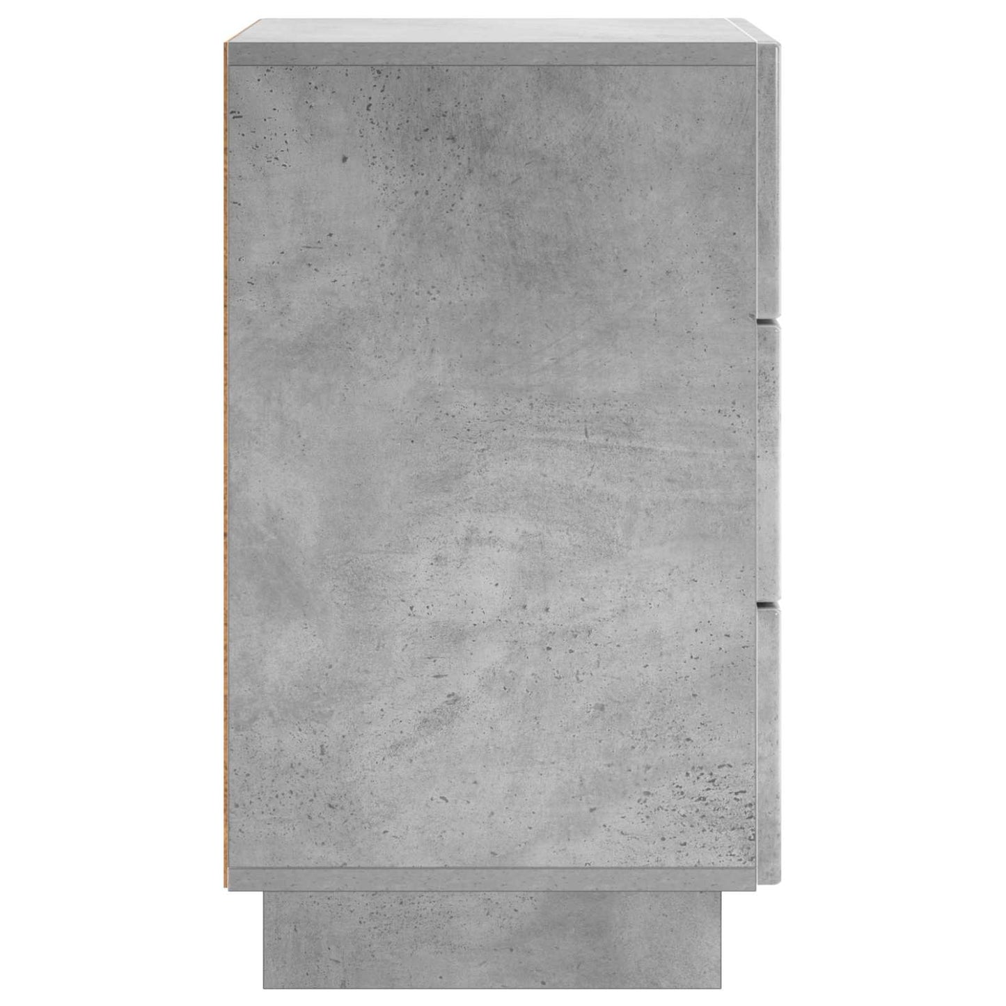 Nattbordskap 2 pcs Betonggrå 33,5 x 34,5 x 60 cm Konstruert tre