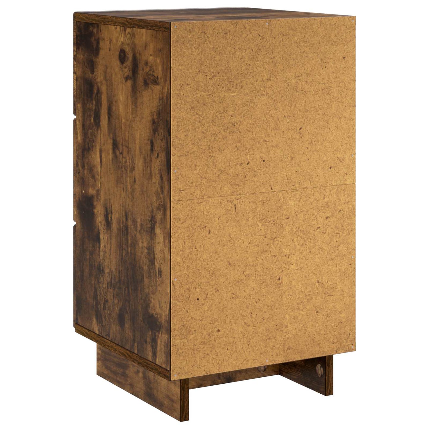 Nattbordskap 2 pcs Røkt Eik 33,5 x 34,5 x 60 cm Konstruert tre