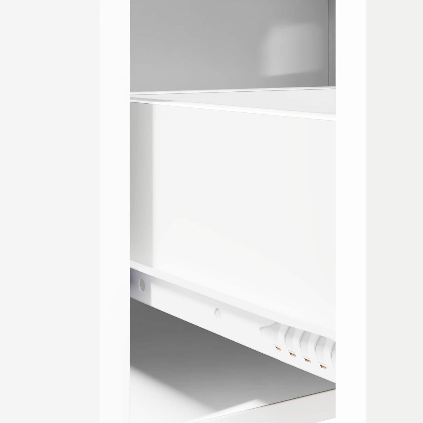 Nattbord 2 pcs Hvit 40 x 30 x 60 cm Konstruert tre