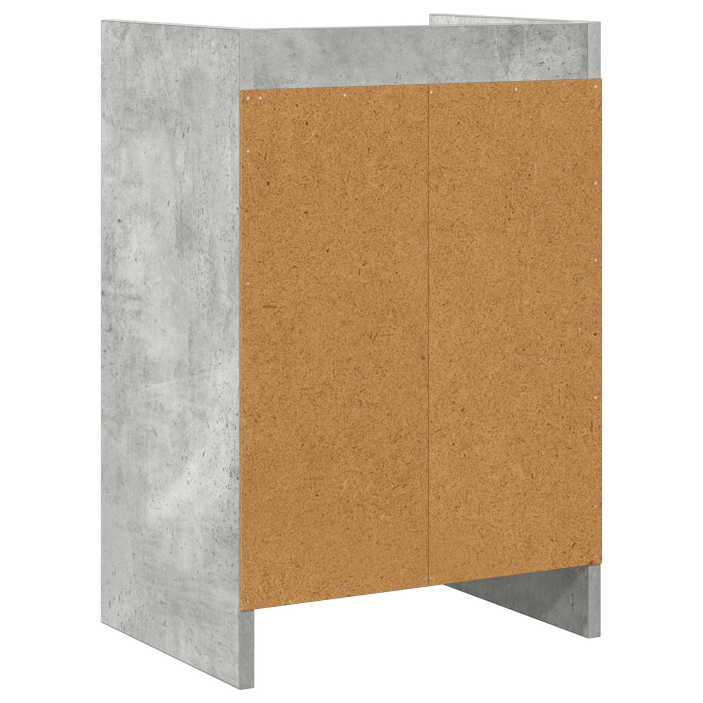 Nattbord 2 pcs Betonggrå 40 x 30 x 60 cm Konstruert tre