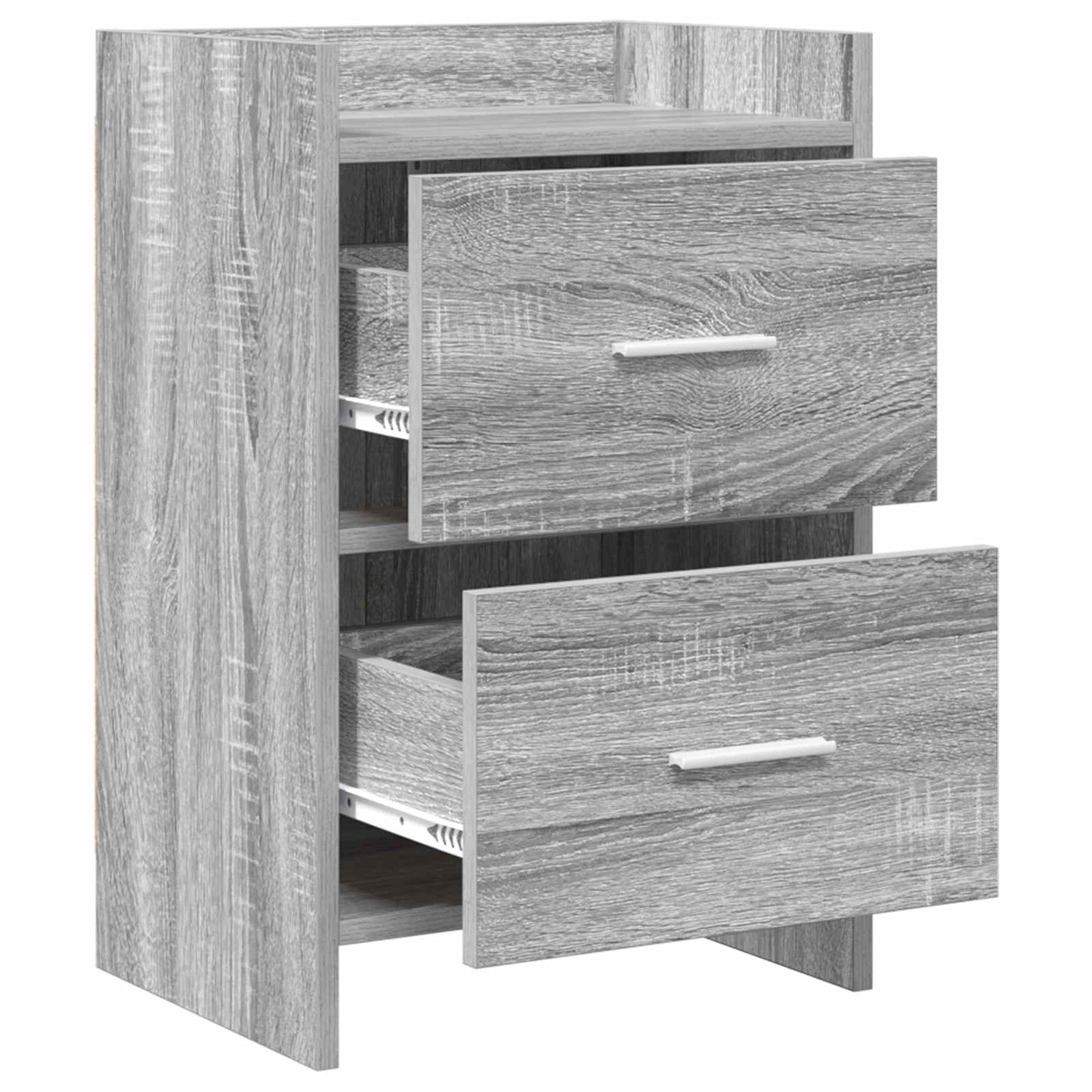 Nattbord 2 pcs Grå Sonoma 40 x 30 x 60 cm Konstruert tre