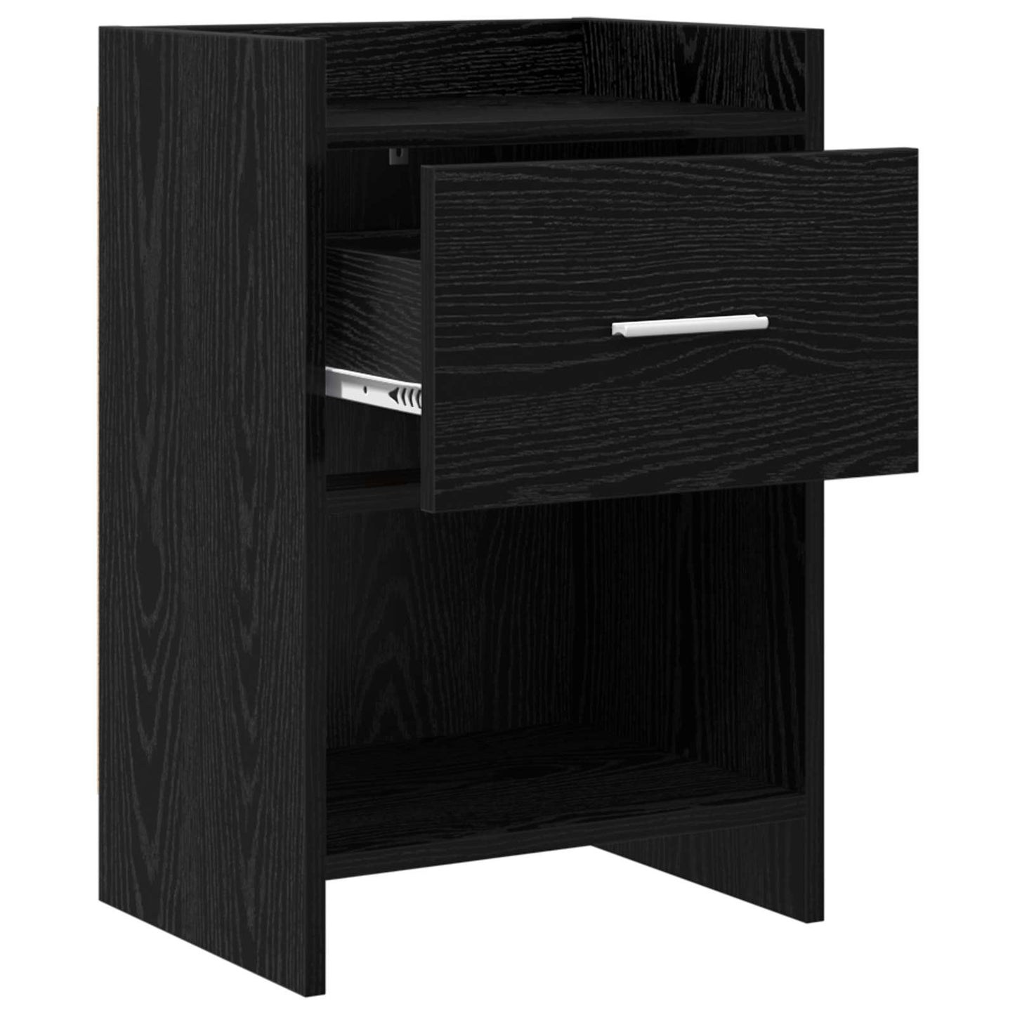 Nattbord Svart eik 40 x 30 x 60 cm Konstruert tre