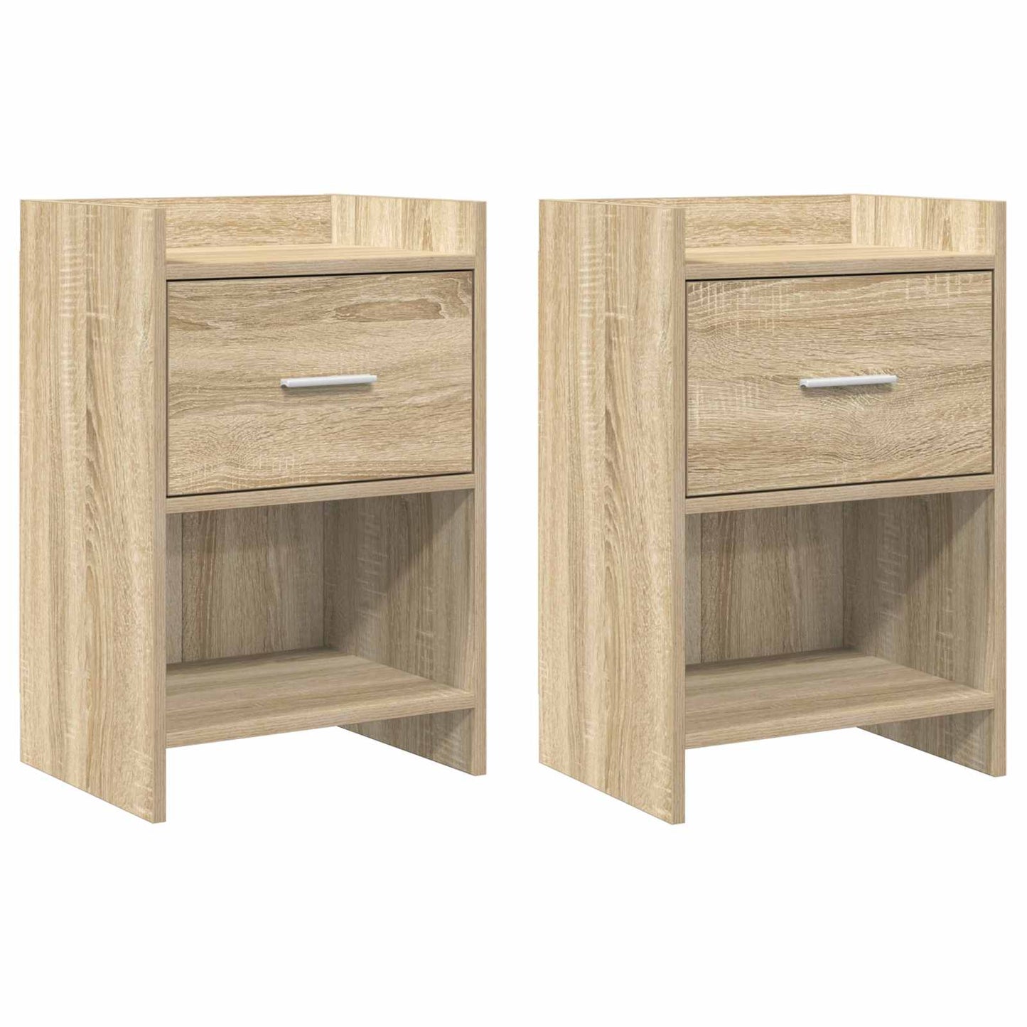 Nattbord 2 pcs Sonoma eik 40 x 30 x 60 cm Konstruert tre