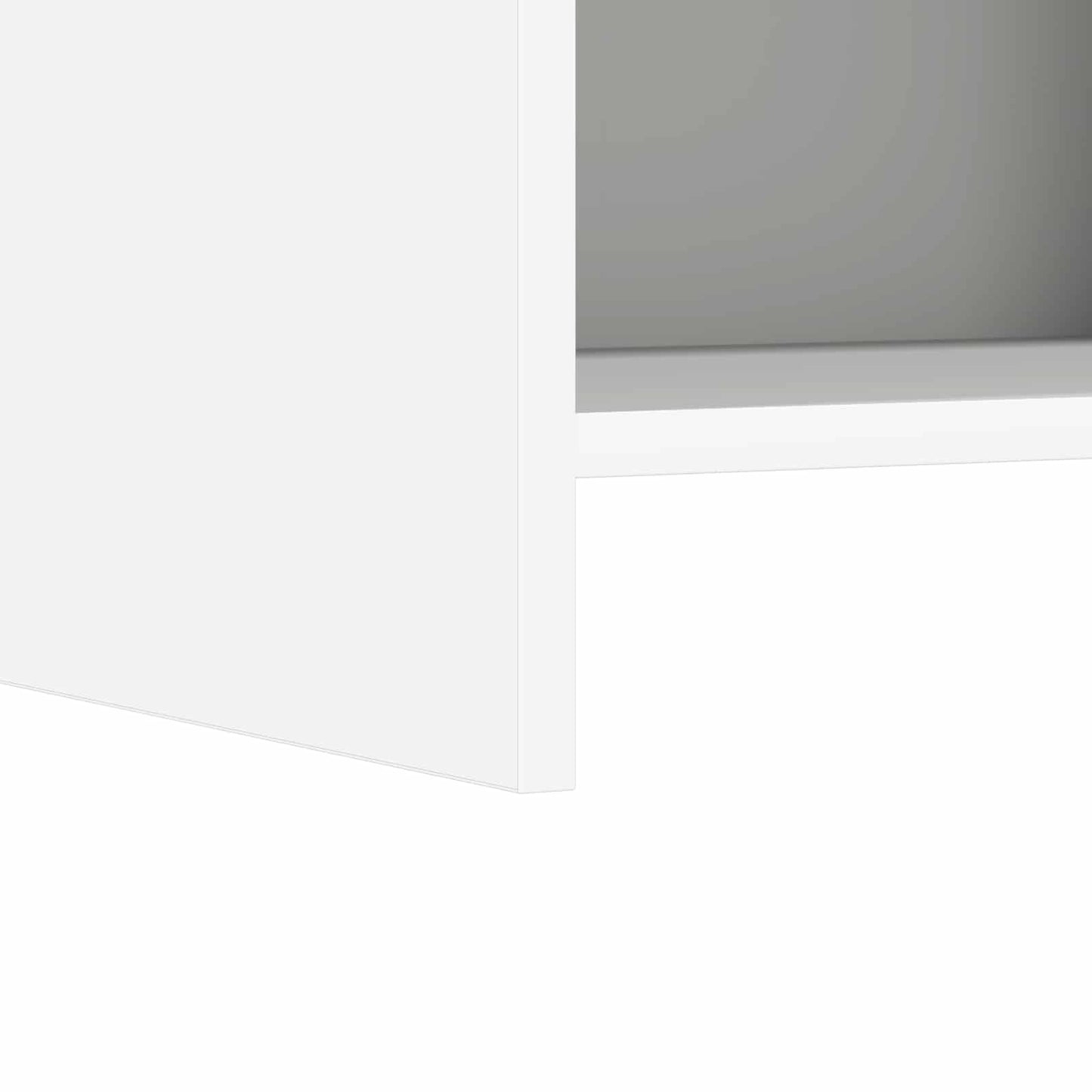 Nattbord 2 pcs Hvit 40 x 30 x 60 cm Konstruert tre