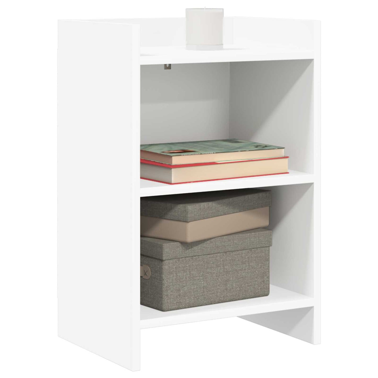 Nattbord 2 pcs Hvit 40 x 30 x 60 cm Konstruert tre