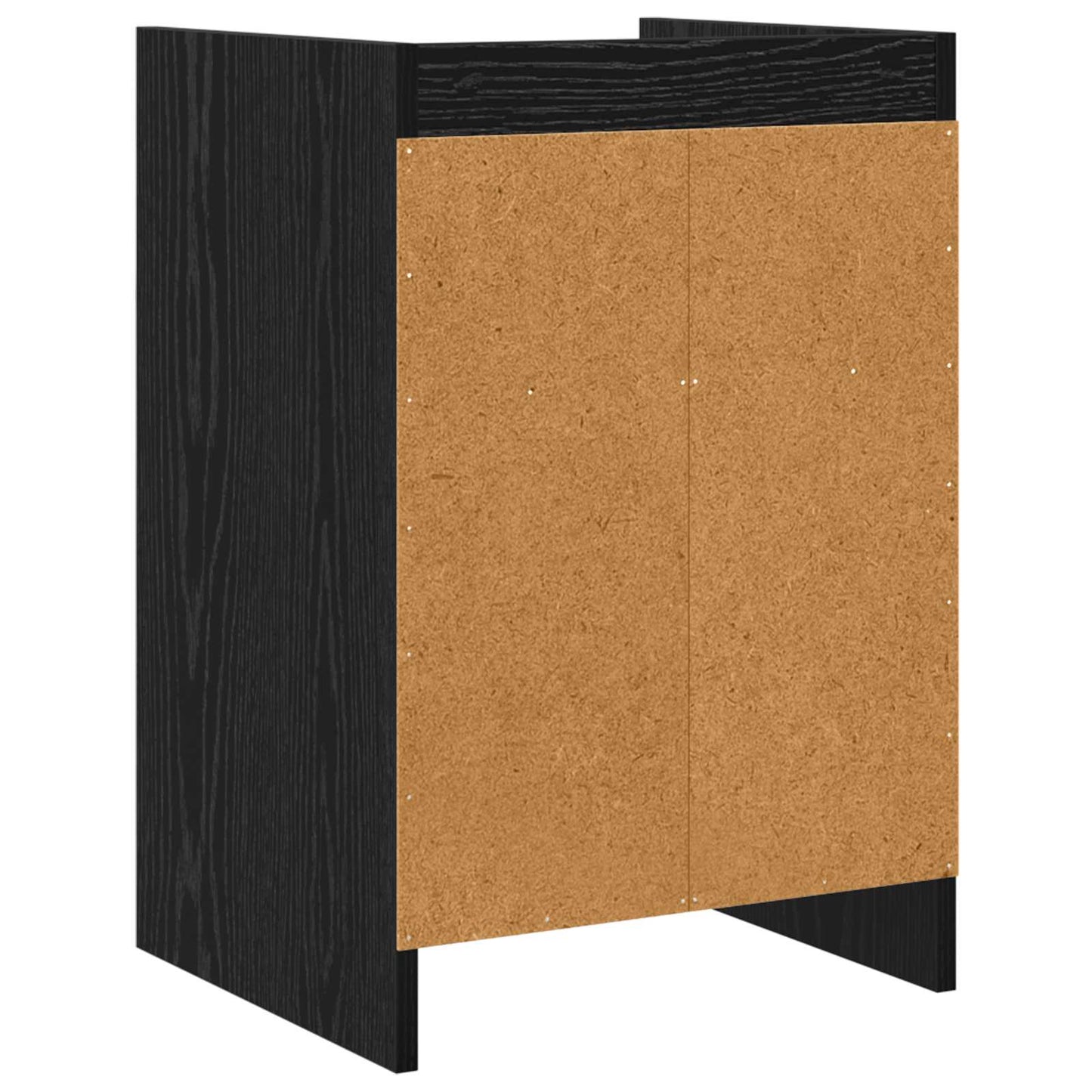 Nattbord Svart eik 40 x 36 x 60 cm Konstruert tre
