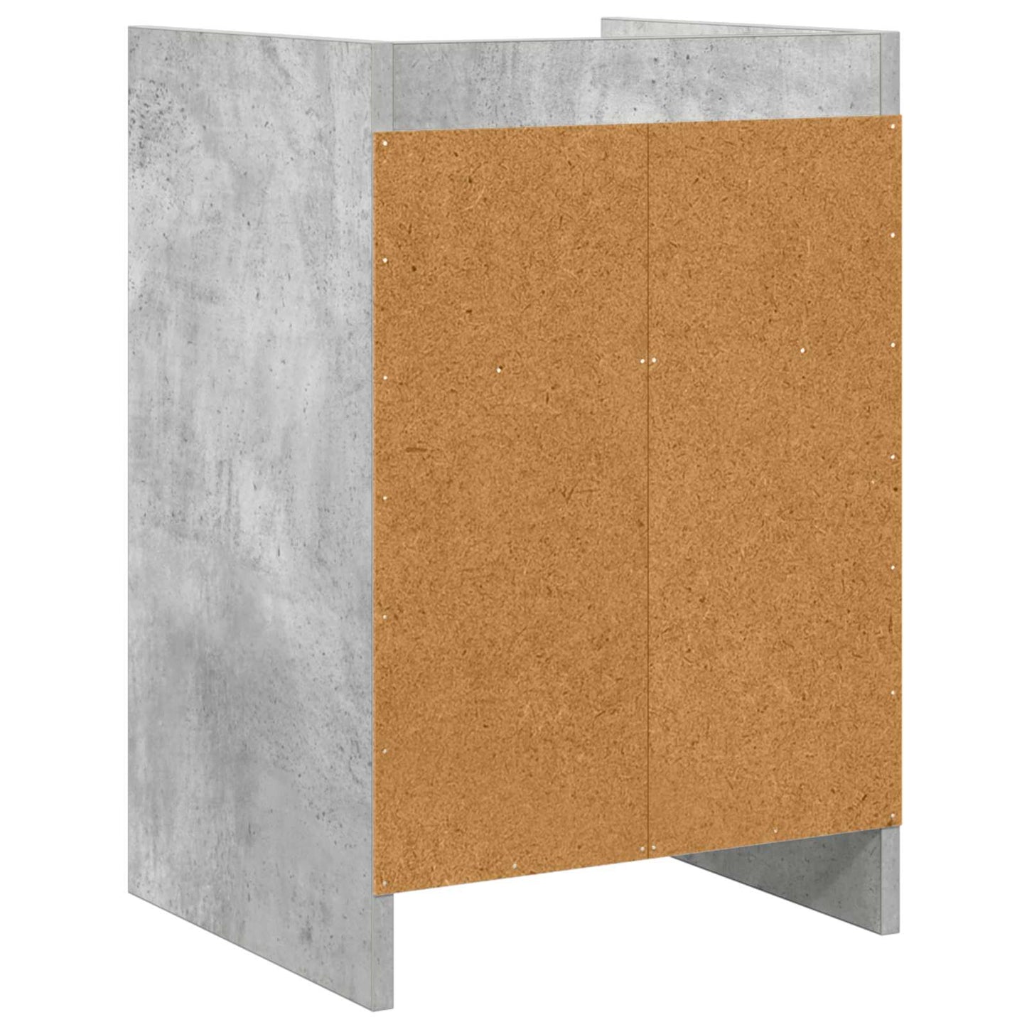 Nattbord Betonggrå 40 x 36 x 60 cm Konstruert tre