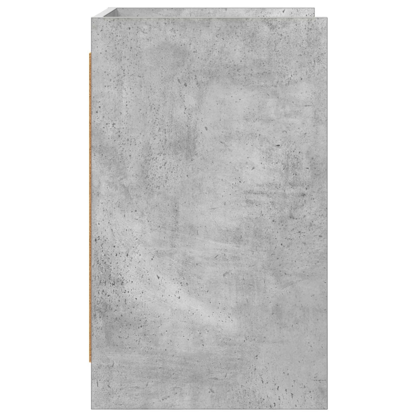 Nattbord 2 pcs Betonggrå 40 x 36 x 60 cm Konstruert tre