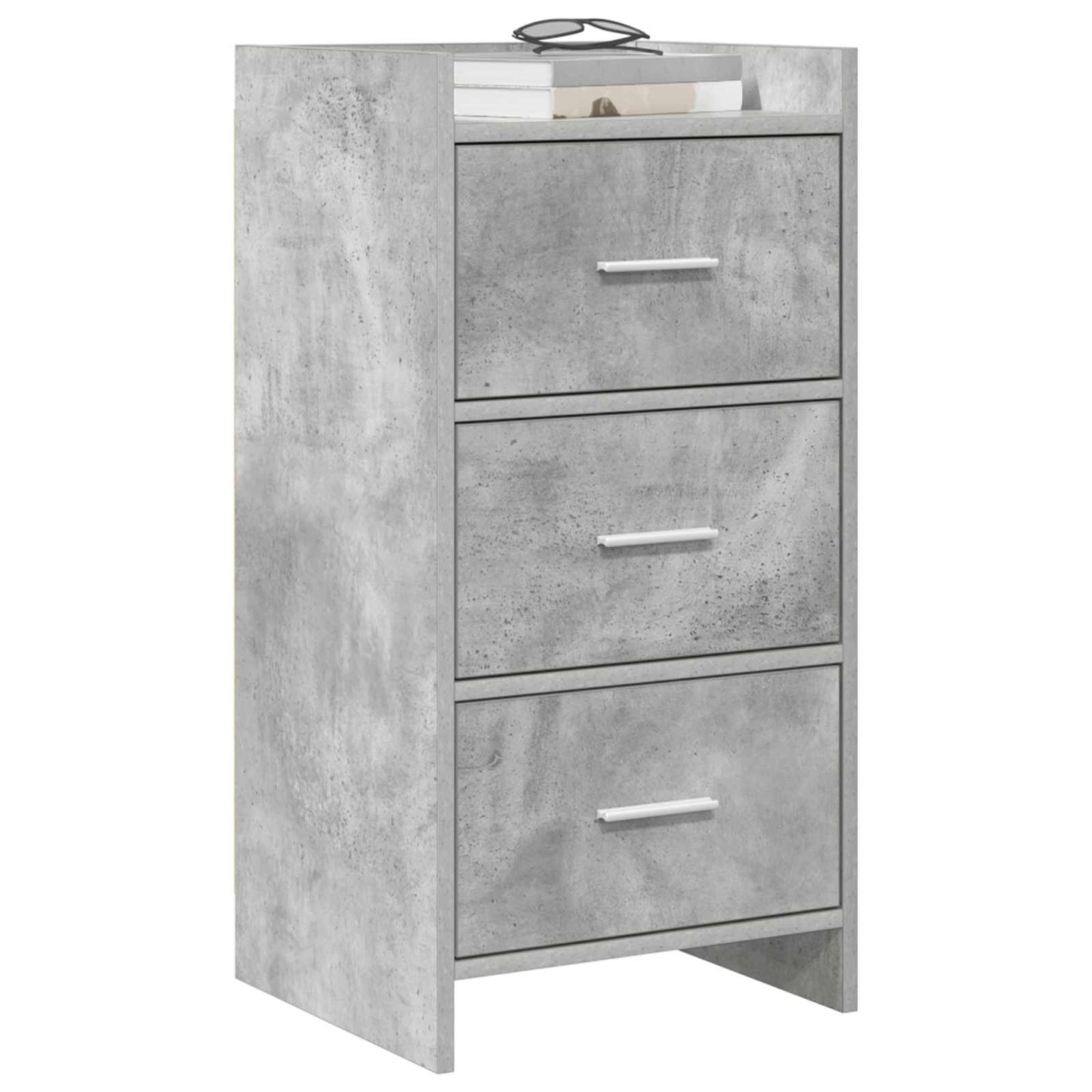 Serviesskap Betonggrå 40 x 36 x 80 cm Konstruert tre
