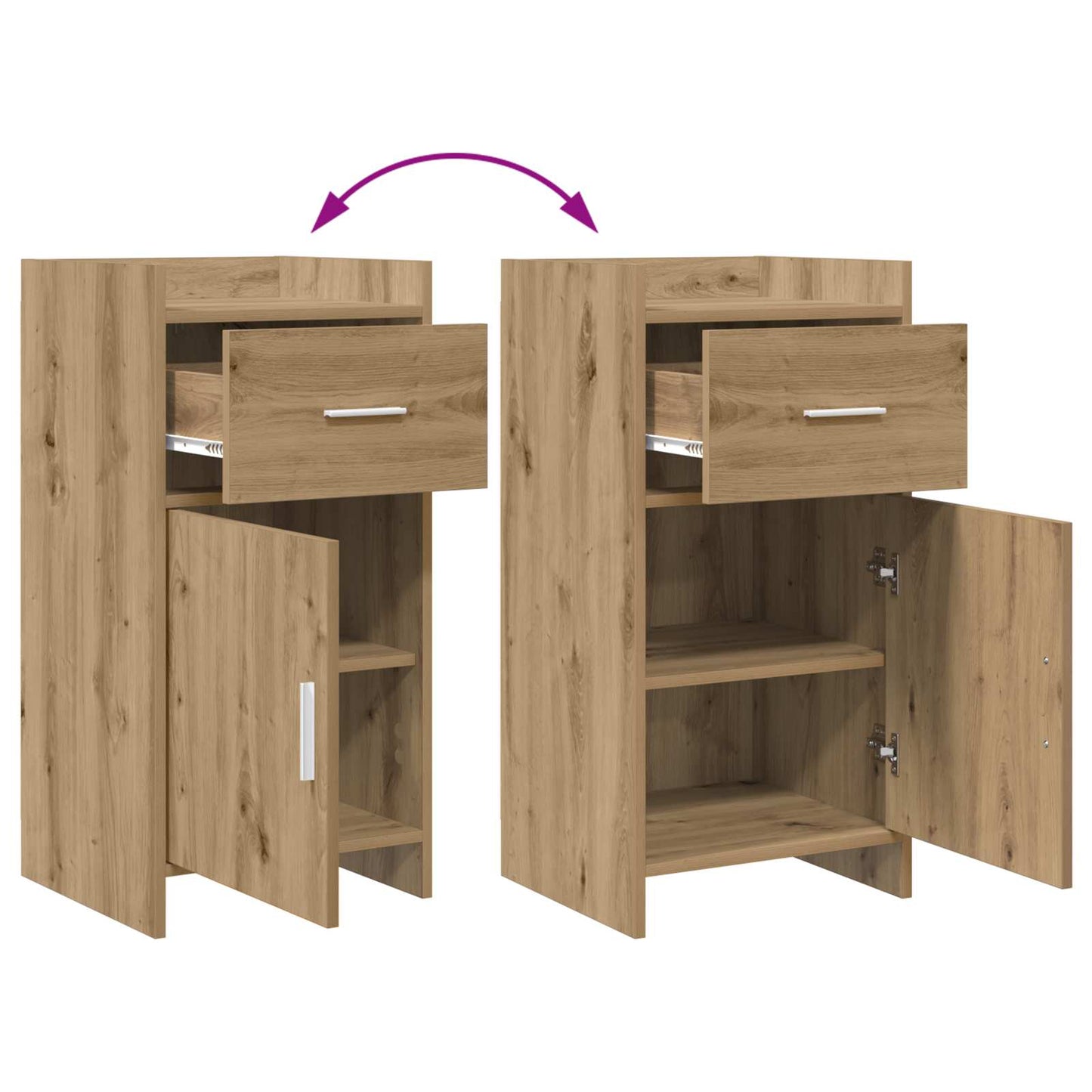 Serviesskap Artisan eik 40 x 36 x 80 cm Konstruert tre