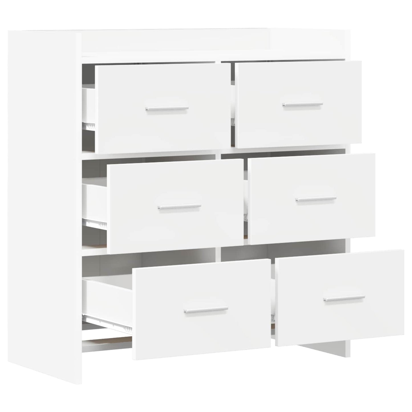 Serviesskap Hvit 75 x 33 x 80 cm Konstruert tre