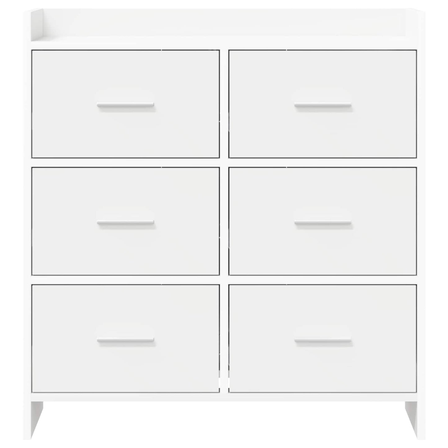 Serviesskap Hvit 75 x 33 x 80 cm Konstruert tre