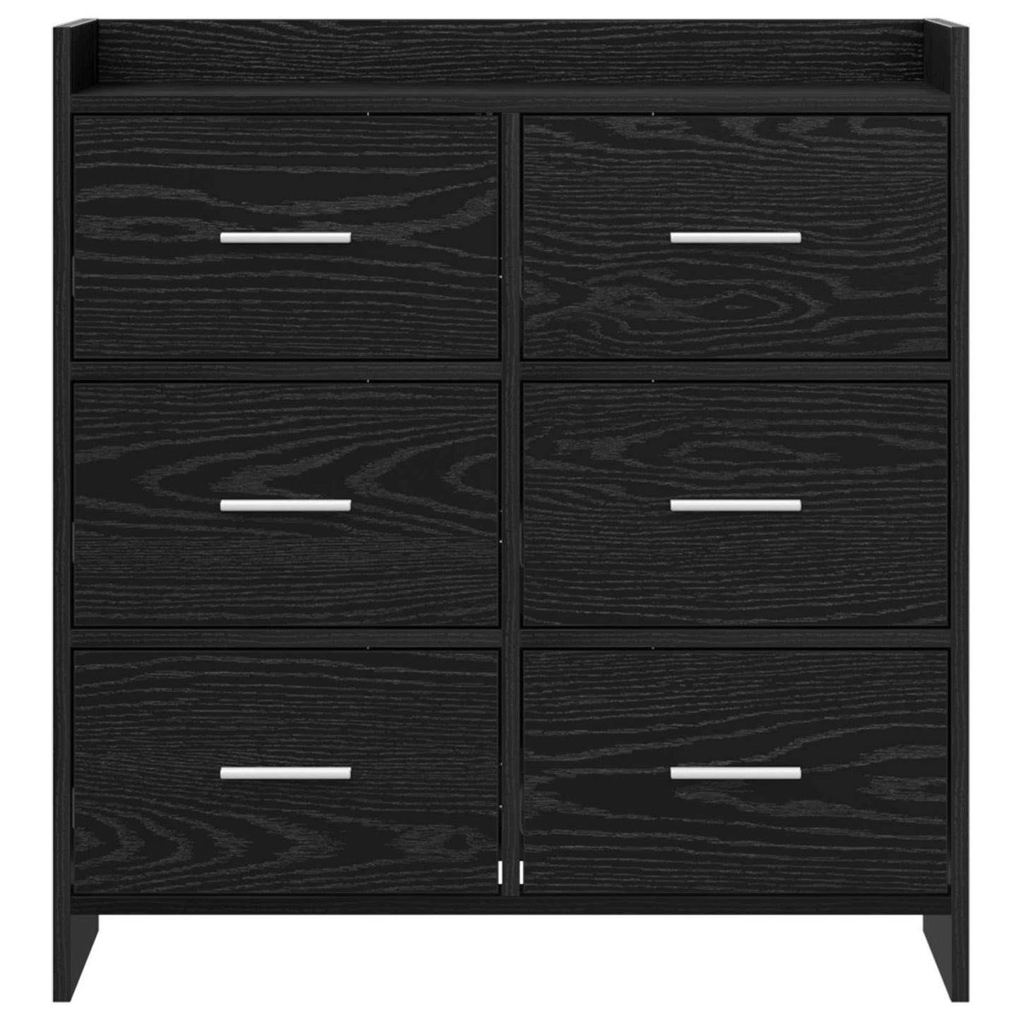 Serviesskap Svart eik 75 x 33 x 80 cm Konstruert tre