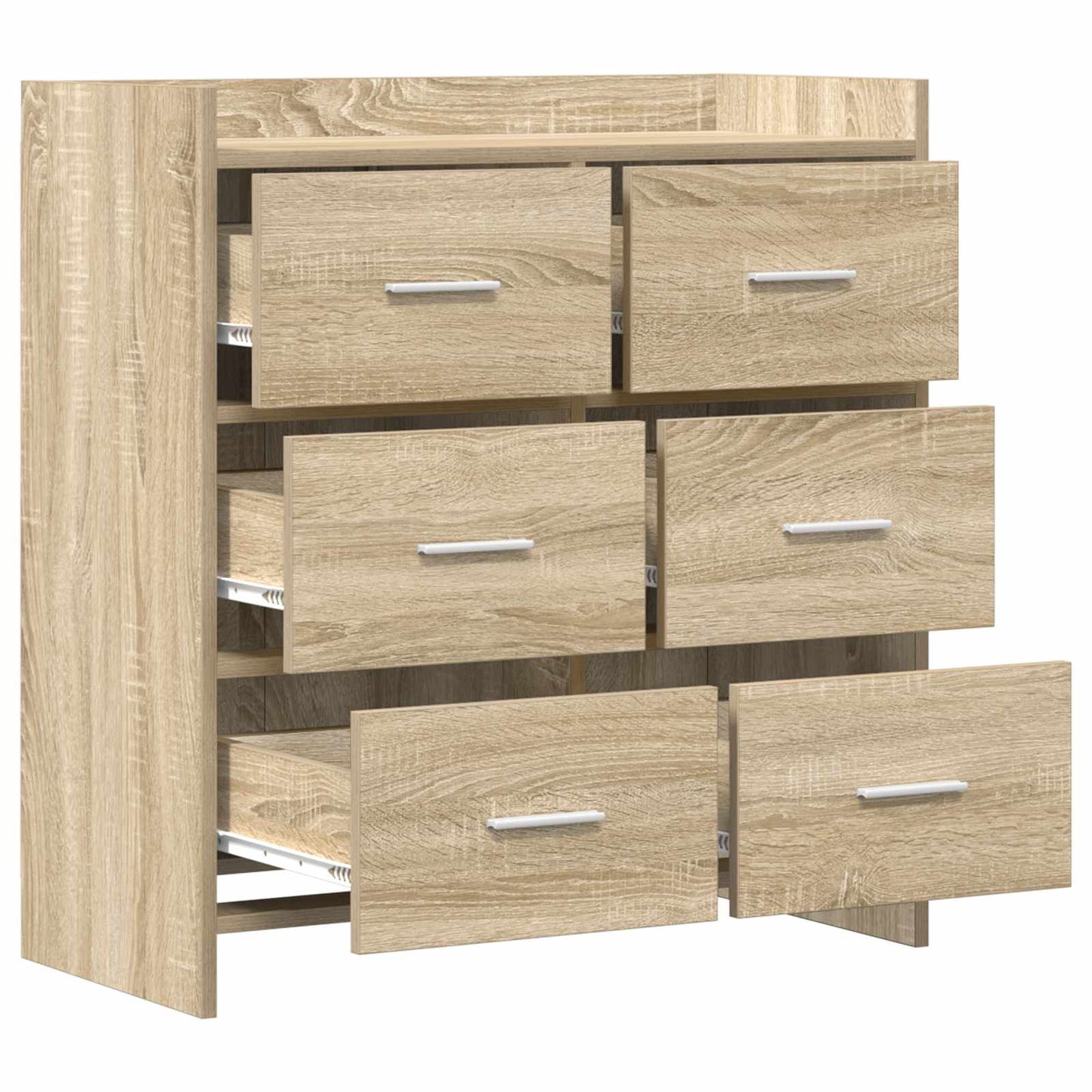 Serviesskap Sonoma eik 75 x 33 x 80 cm Konstruert tre