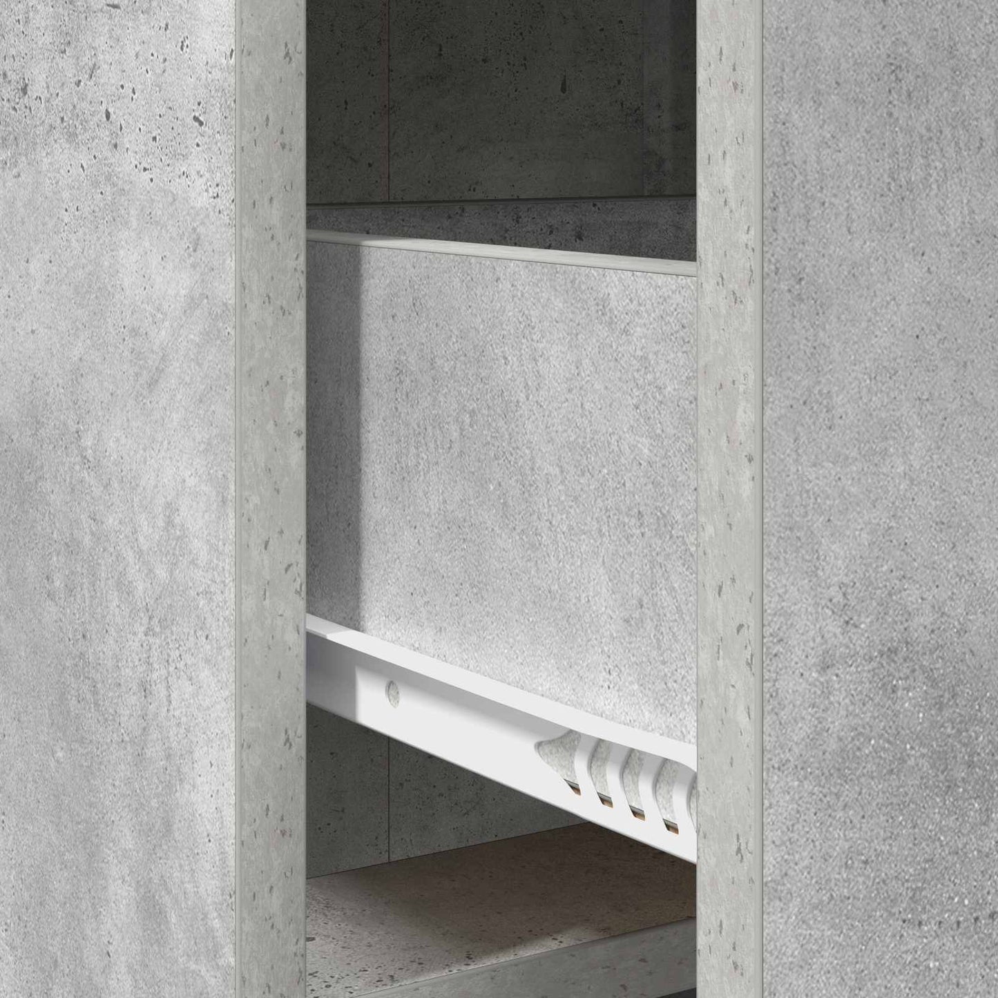 Serviesskap Betonggrå 75 x 33 x 80 cm Konstruert tre