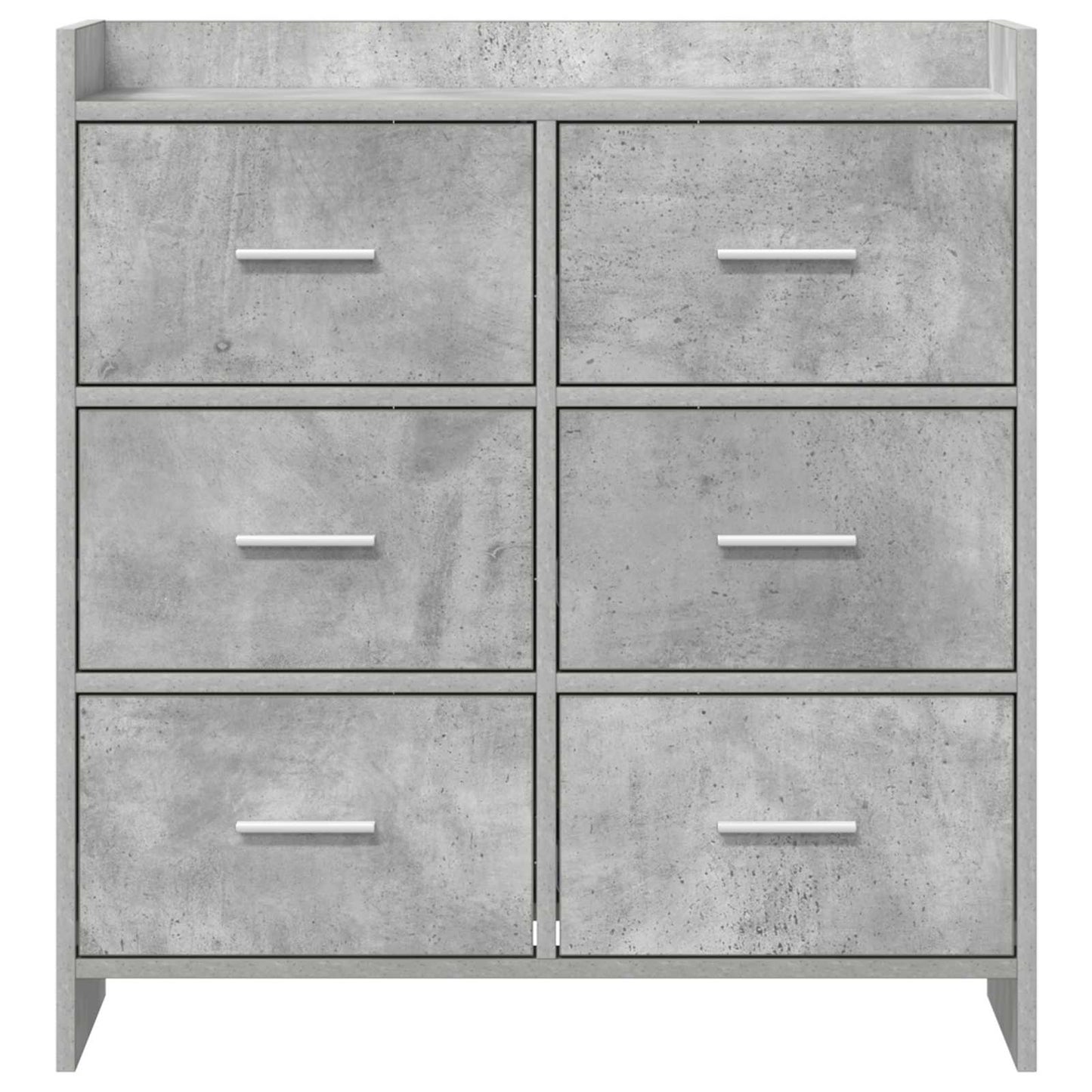 Serviesskap Betonggrå 75 x 33 x 80 cm Konstruert tre