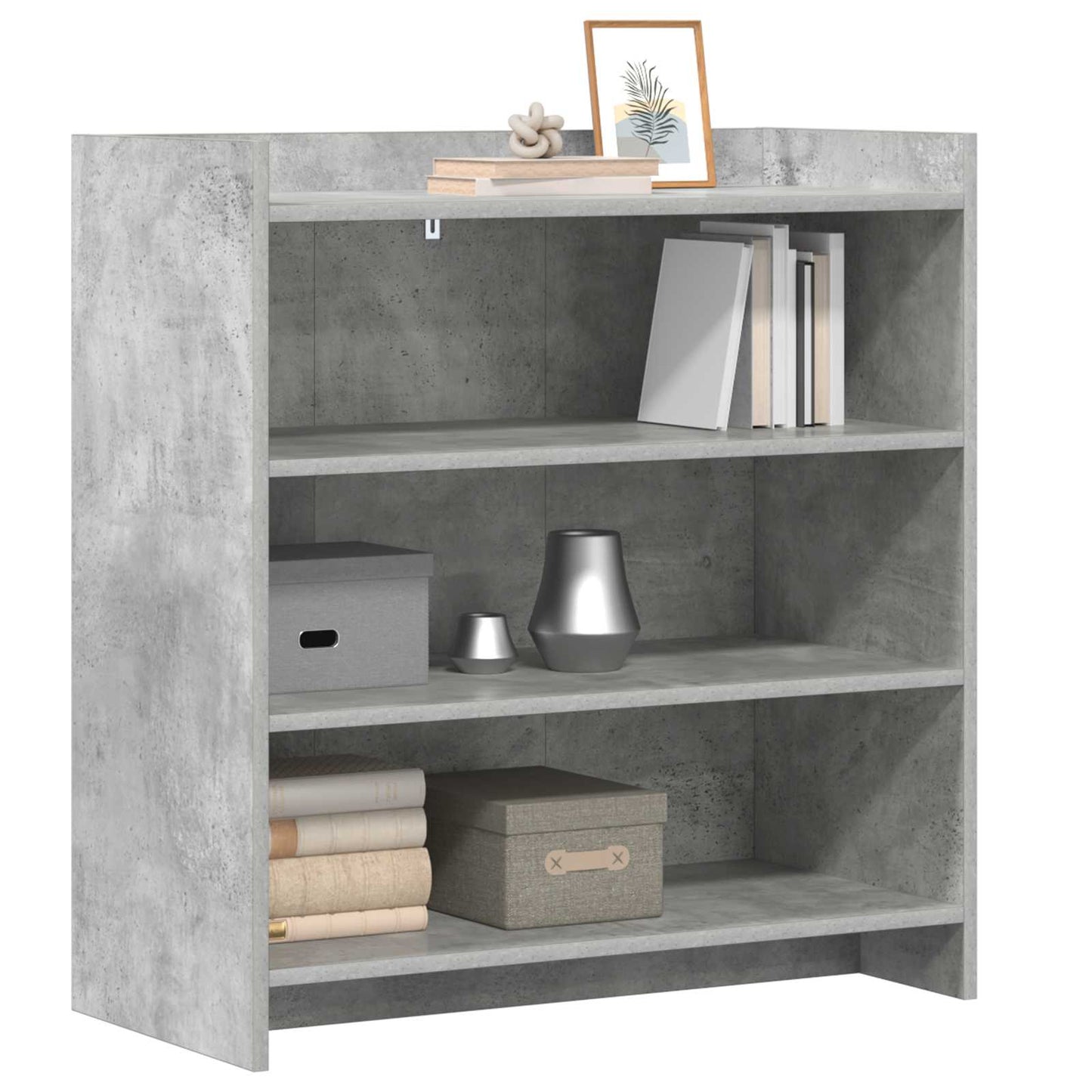 Serviesskap Betonggrå 75 x 36 x 80 cm Konstruert tre
