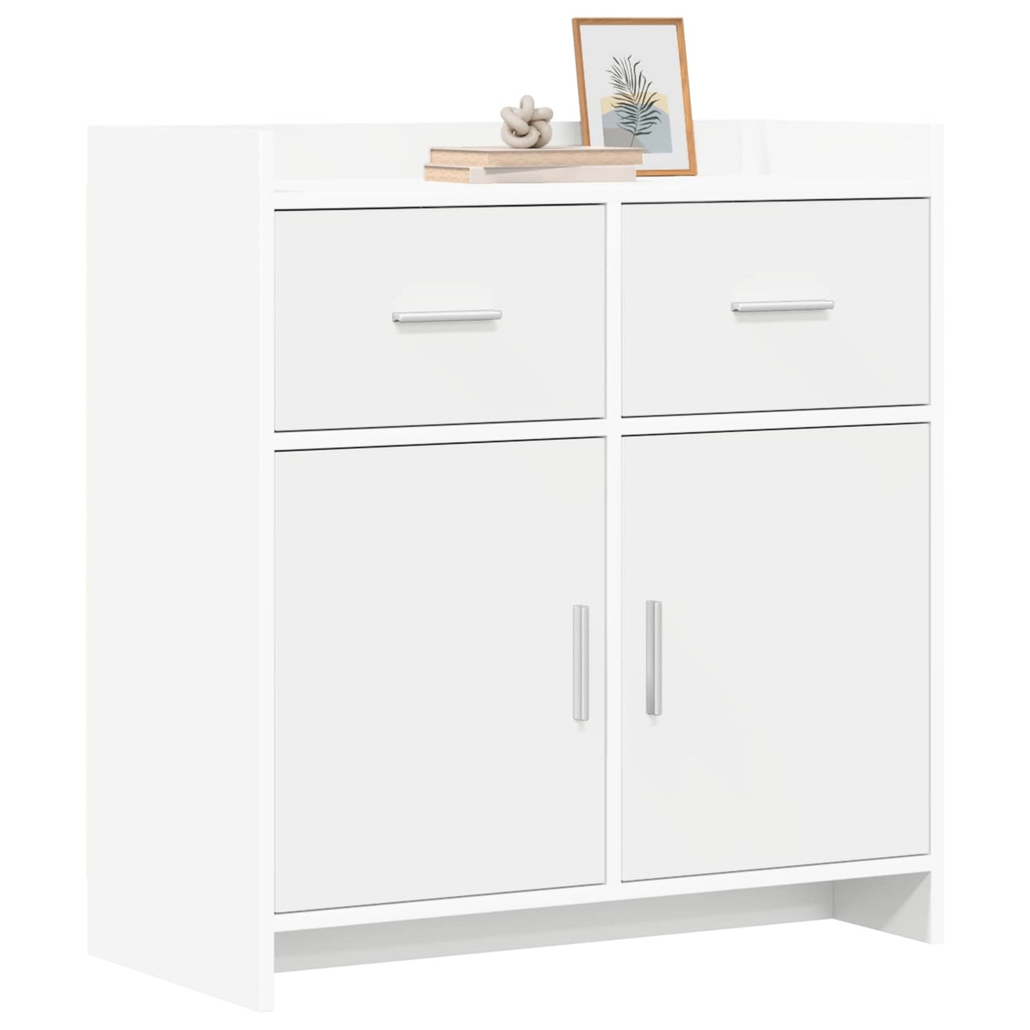 Serviesskap Hvit 75 x 36 x 80 cm Konstruert tre