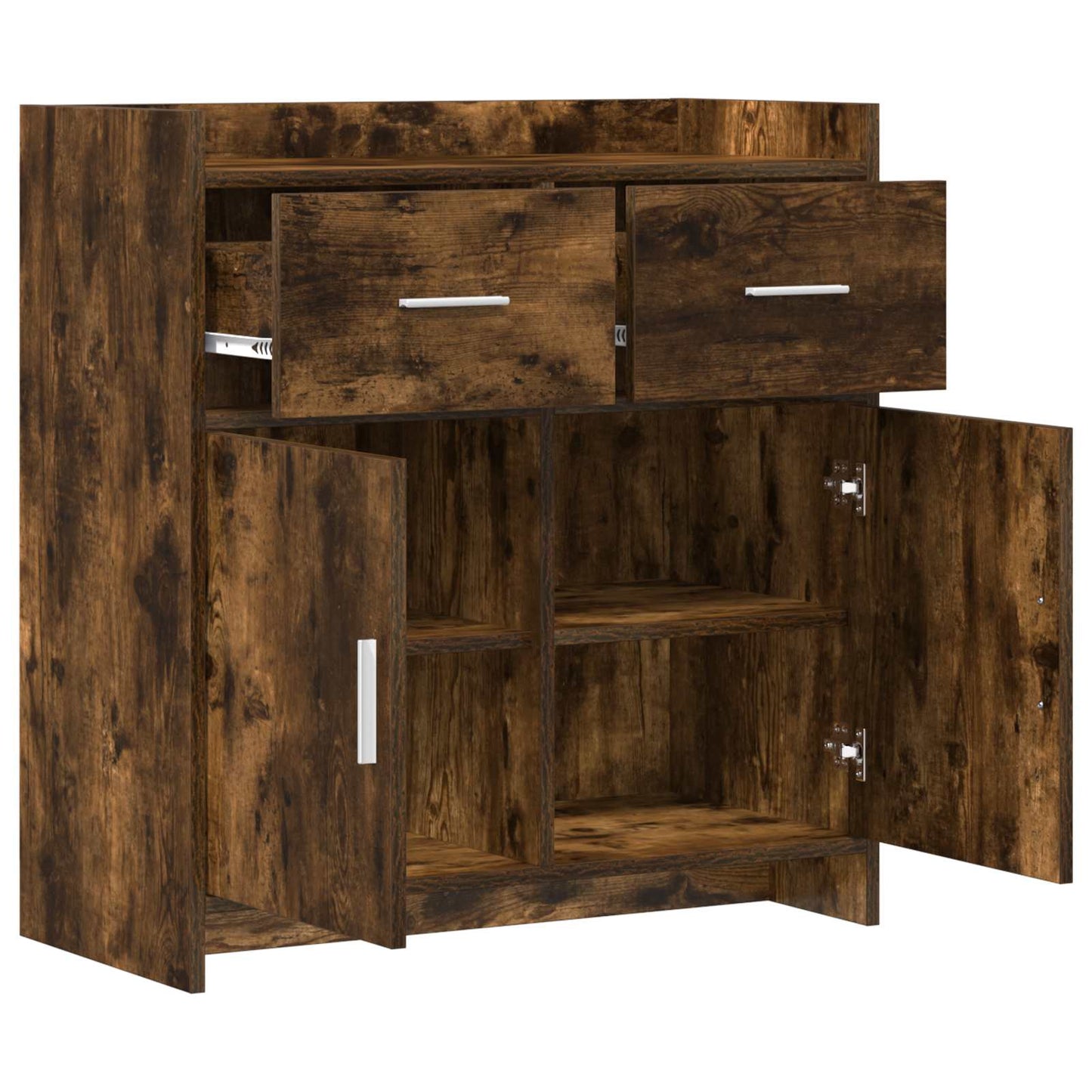 Serviesskap Røkt Eik 75 x 36 x 80 cm Konstruert tre