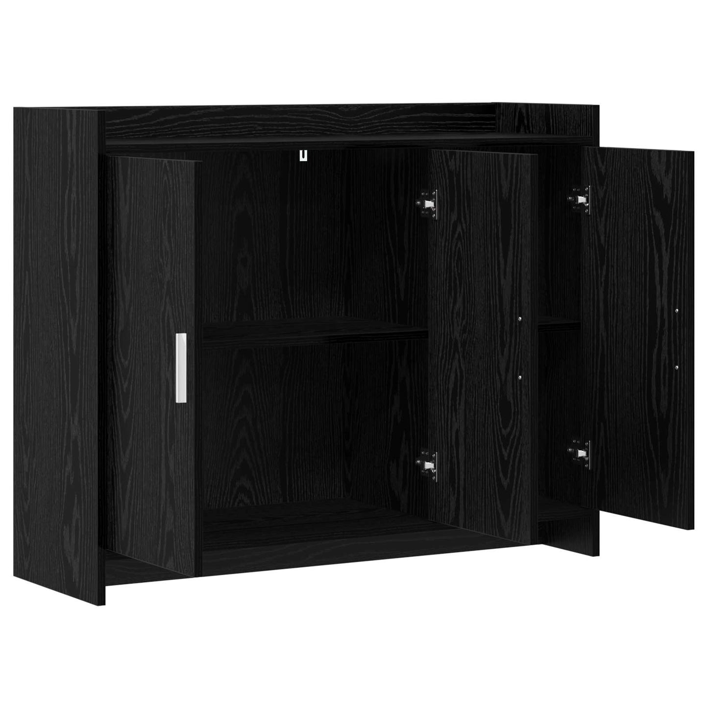 Serviesskap Svart eik 98,5 x 33 x 80 cm Konstruert tre