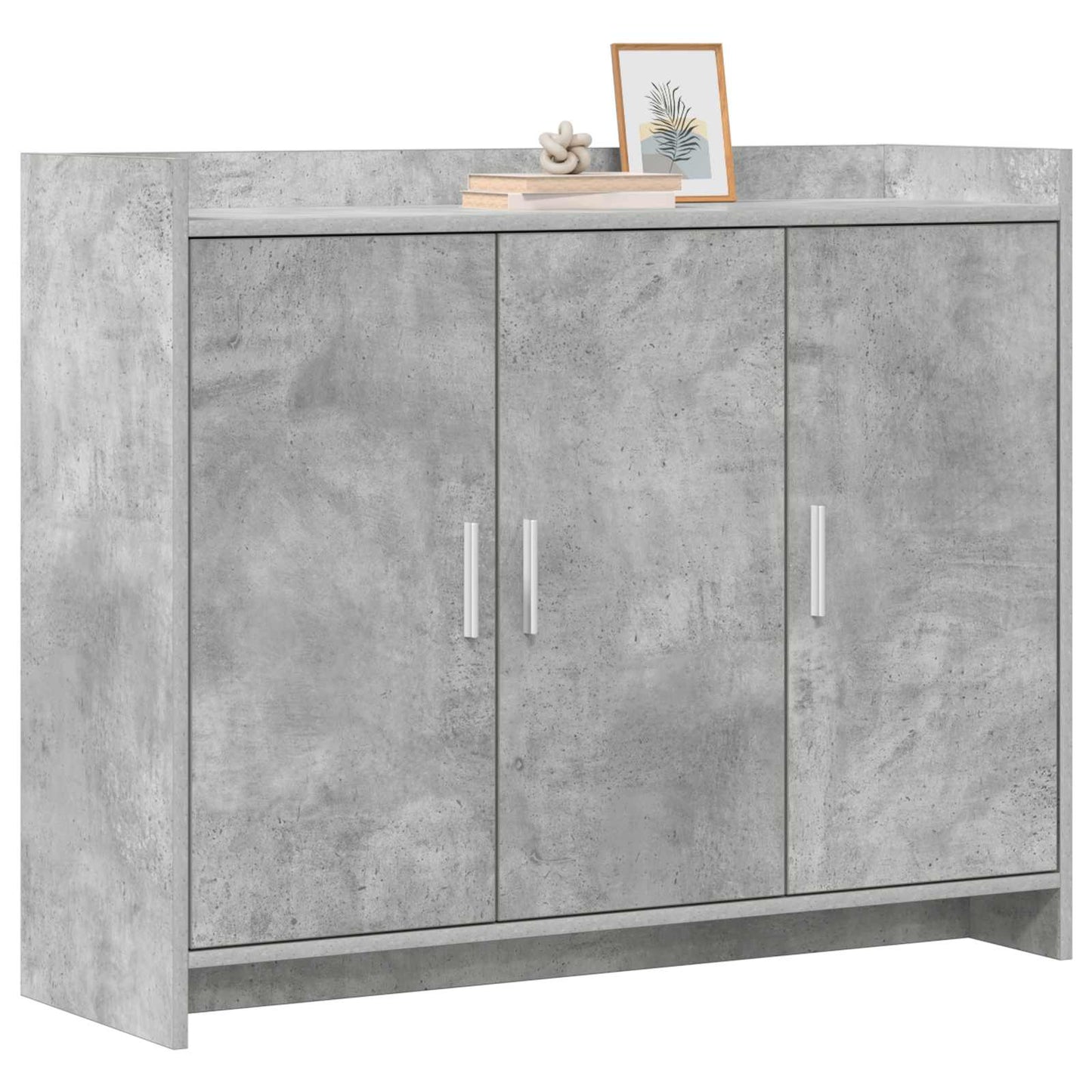 Serviesskap Betonggrå 98,5 x 33 x 80 cm Konstruert tre
