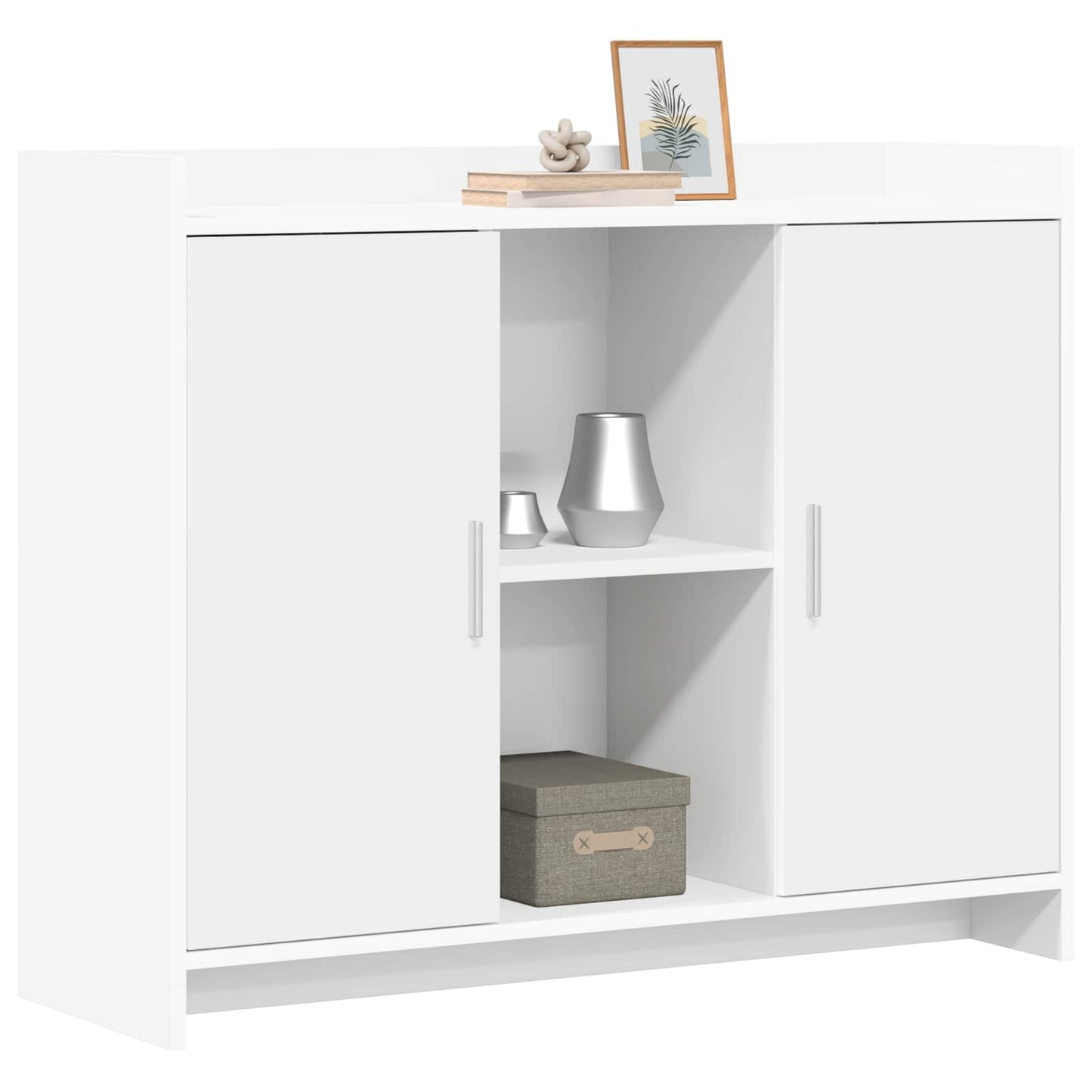 Serviesskap Hvit 98,5 x 33 x 80 cm Konstruert tre