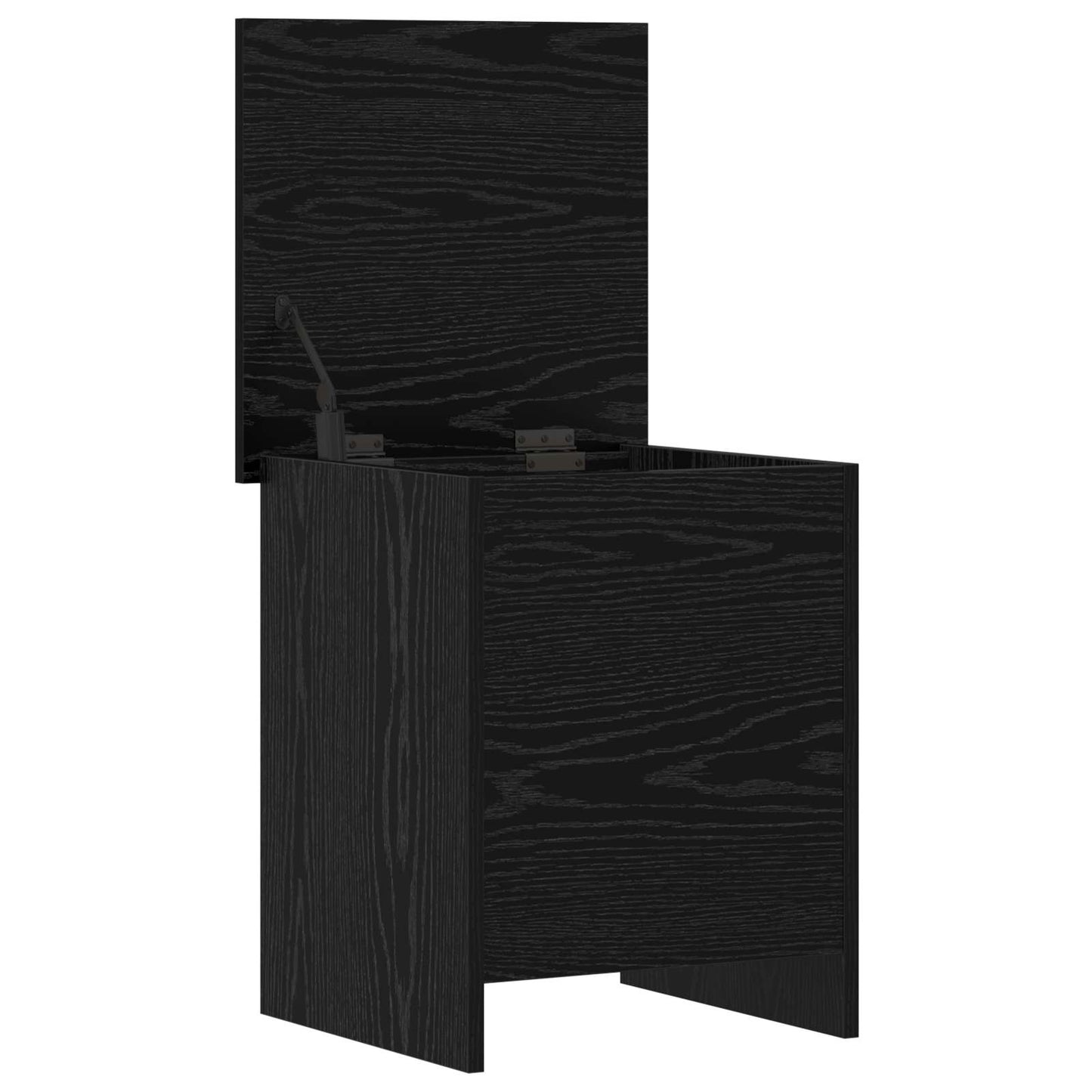 Oppbevaringskiste Svart eik 40 x 40 x 50 cm Konstruert tre