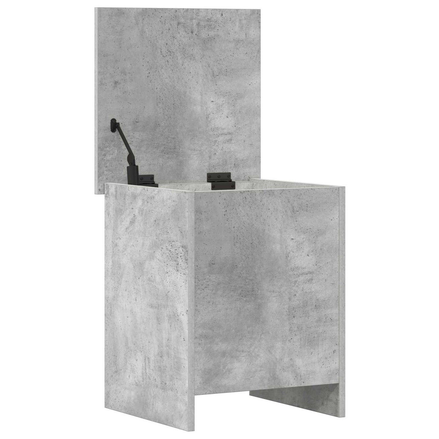 Oppbevaringskiste Betonggrå 40 x 40 x 50 cm Konstruert tre