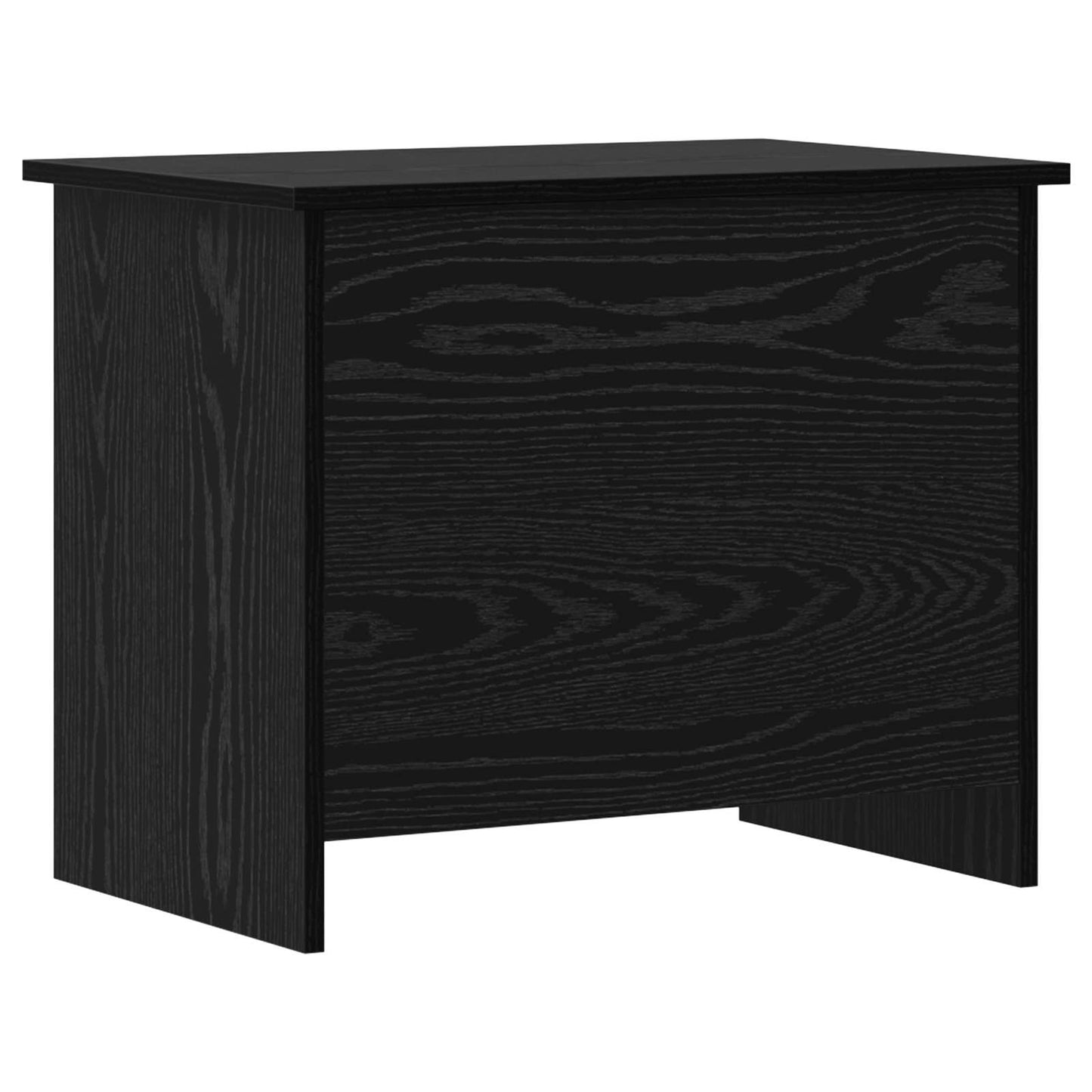 Oppbevaringskiste Svart eik 60 x 40 x 50 cm Konstruert tre