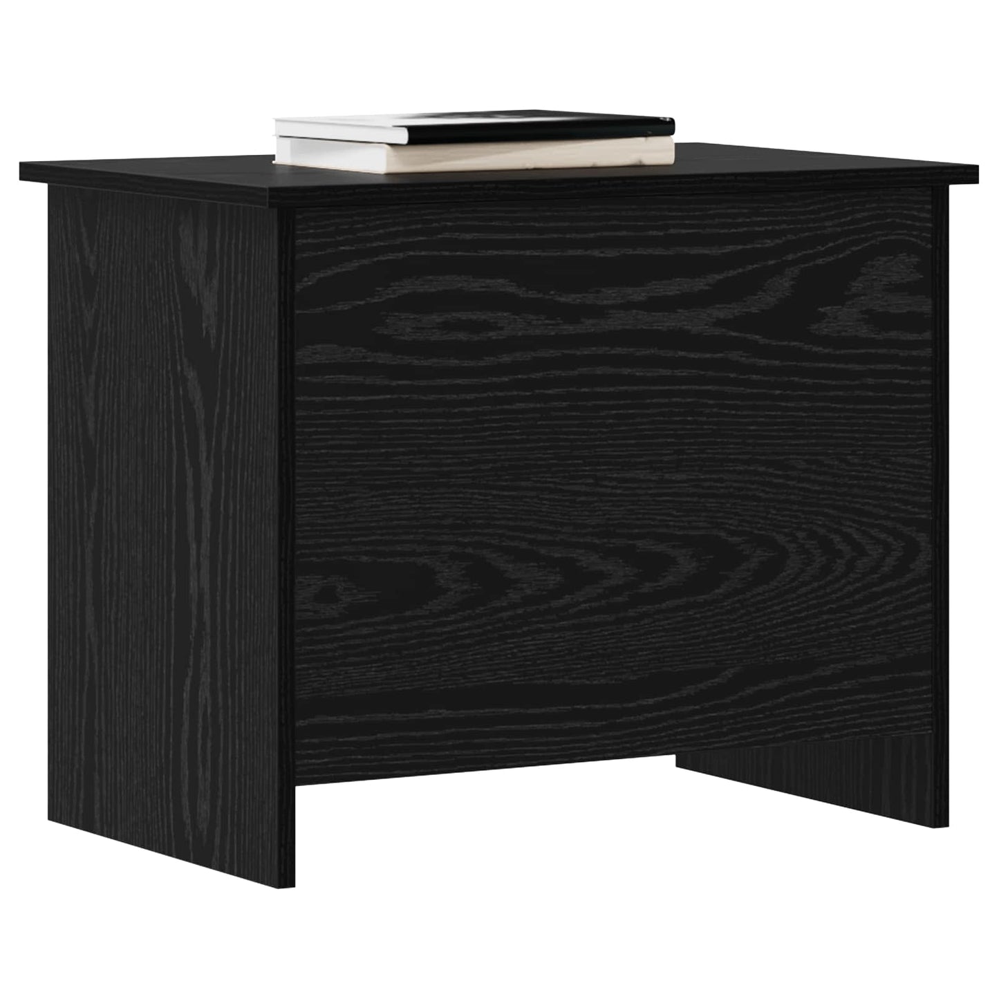 Oppbevaringskiste Svart eik 60 x 40 x 50 cm Konstruert tre