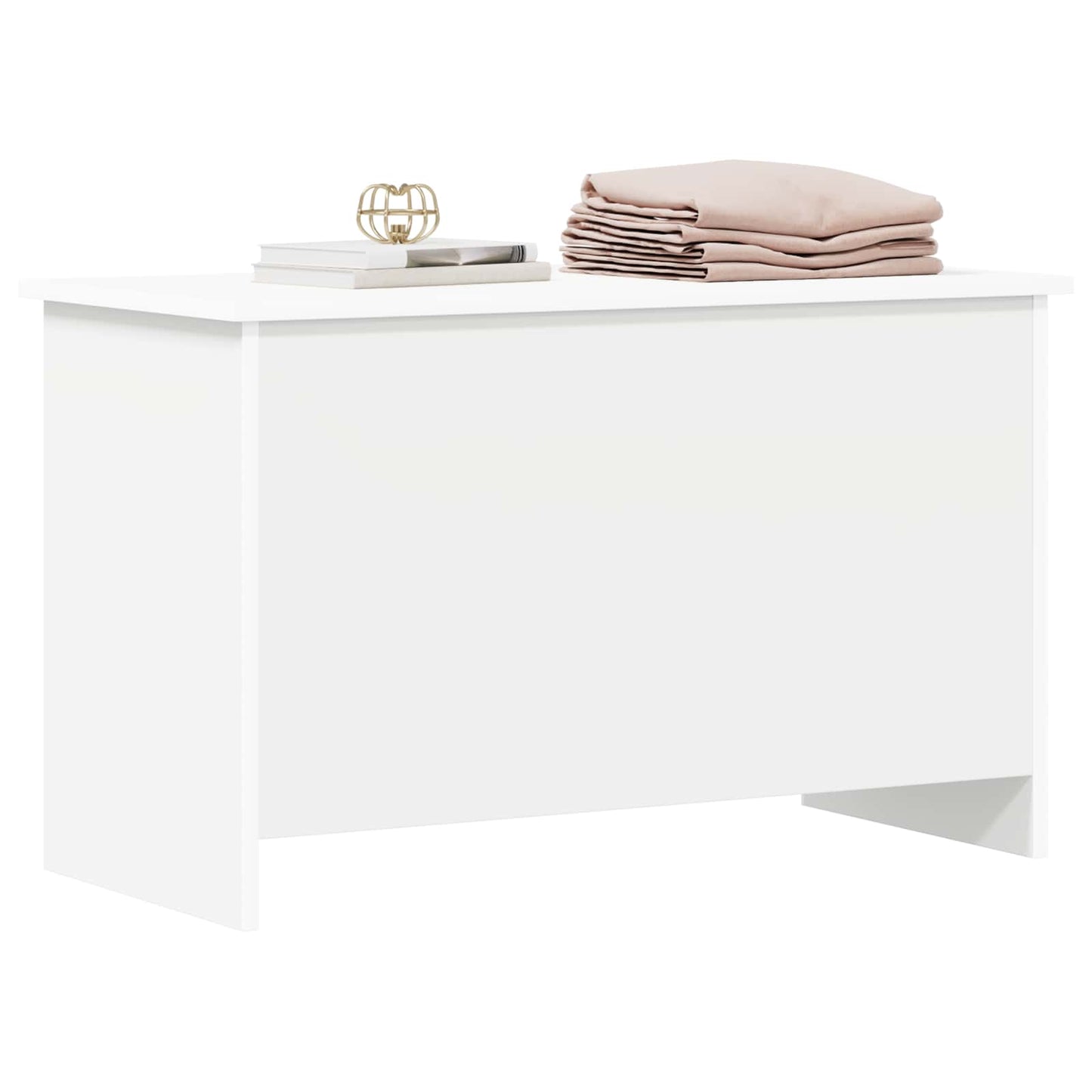 Oppbevaringskiste Hvit 80 x 40 x 50 cm Konstruert tre