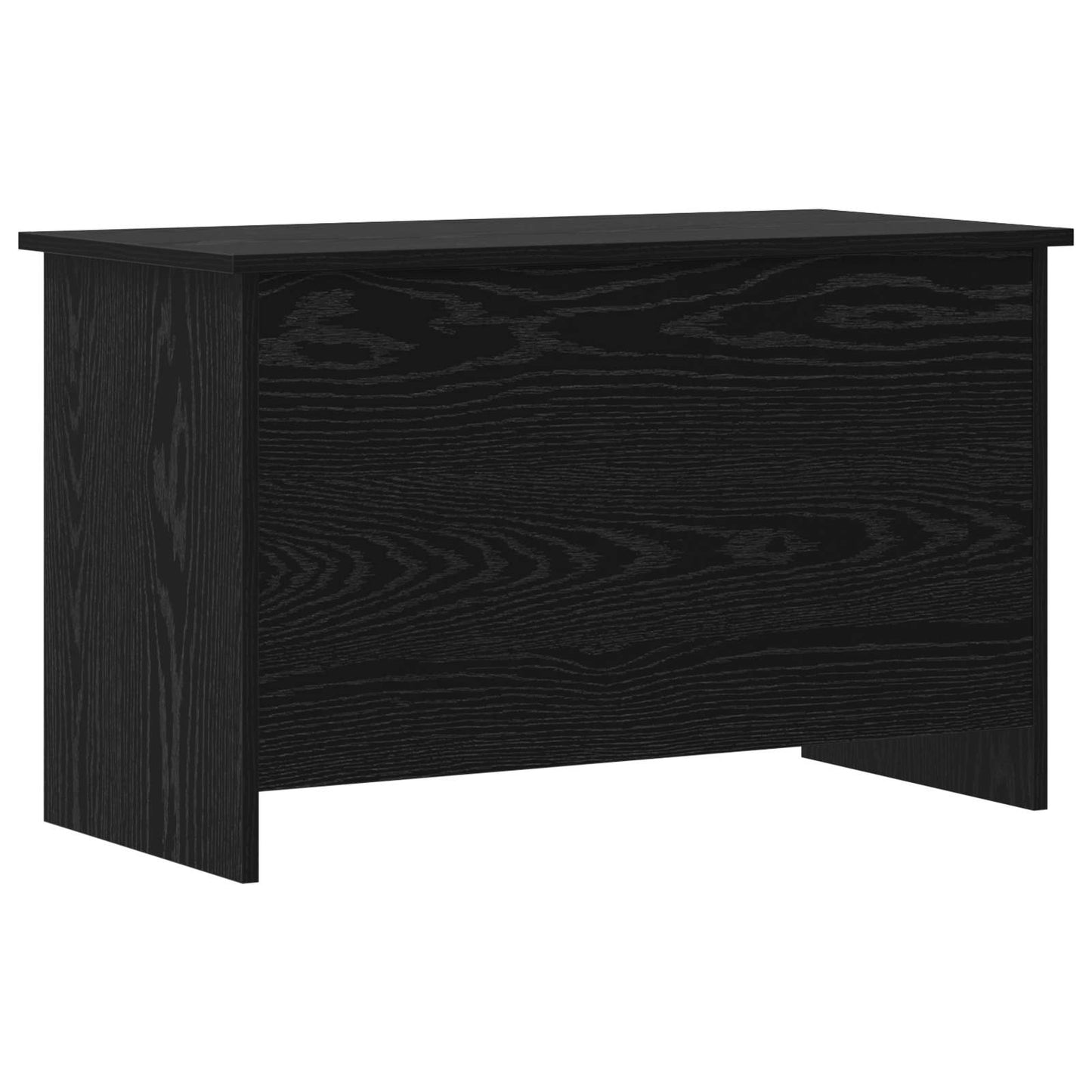 Oppbevaringskiste Svart eik 80 x 40 x 50 cm Konstruert tre