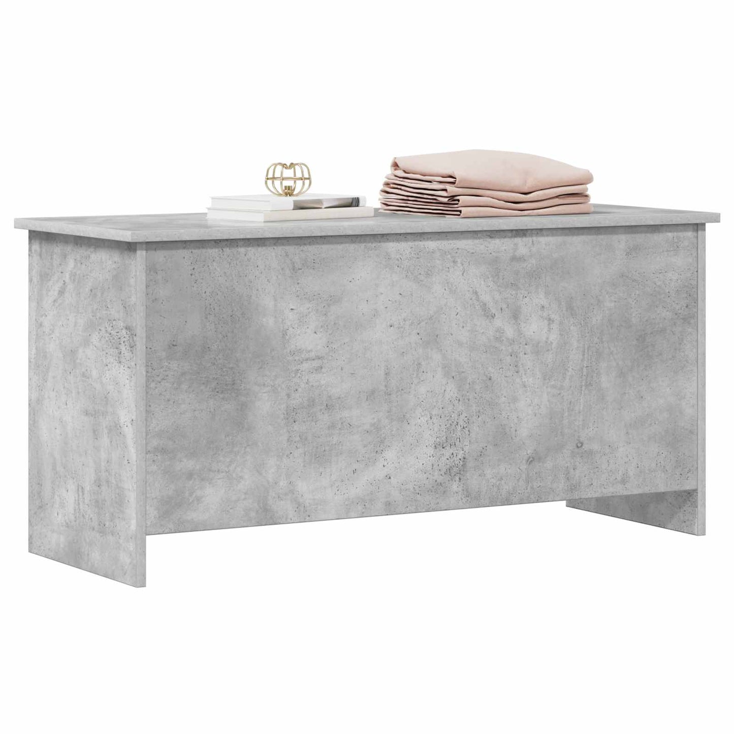 Oppbevaringskiste Betonggrå 100 x 40 x 50 cm Konstruert tre